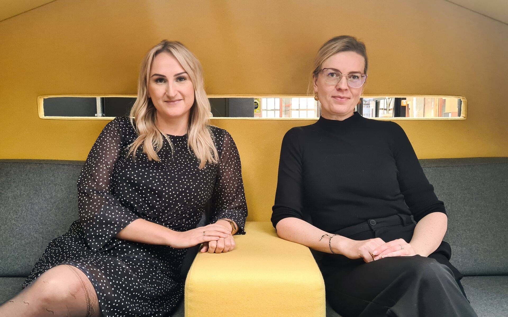 Saatejuht Keit Ausner ja Mari-Epp Tirkkonen Patendiametist.