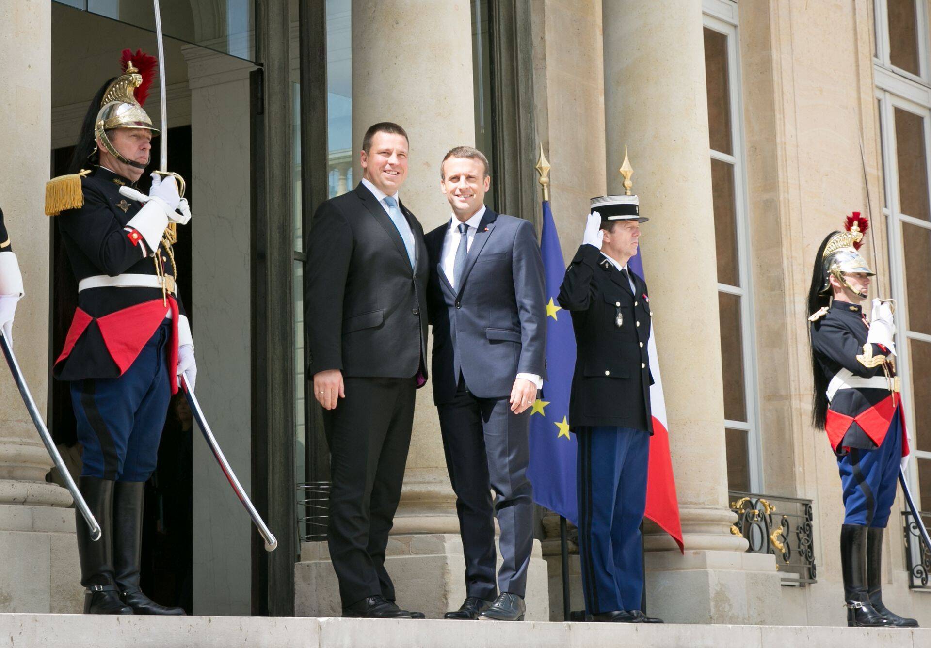 Премьер-министр Эстонии Юри Ратас встретился сегодня с президентом Франции Эммануэлем Макроном