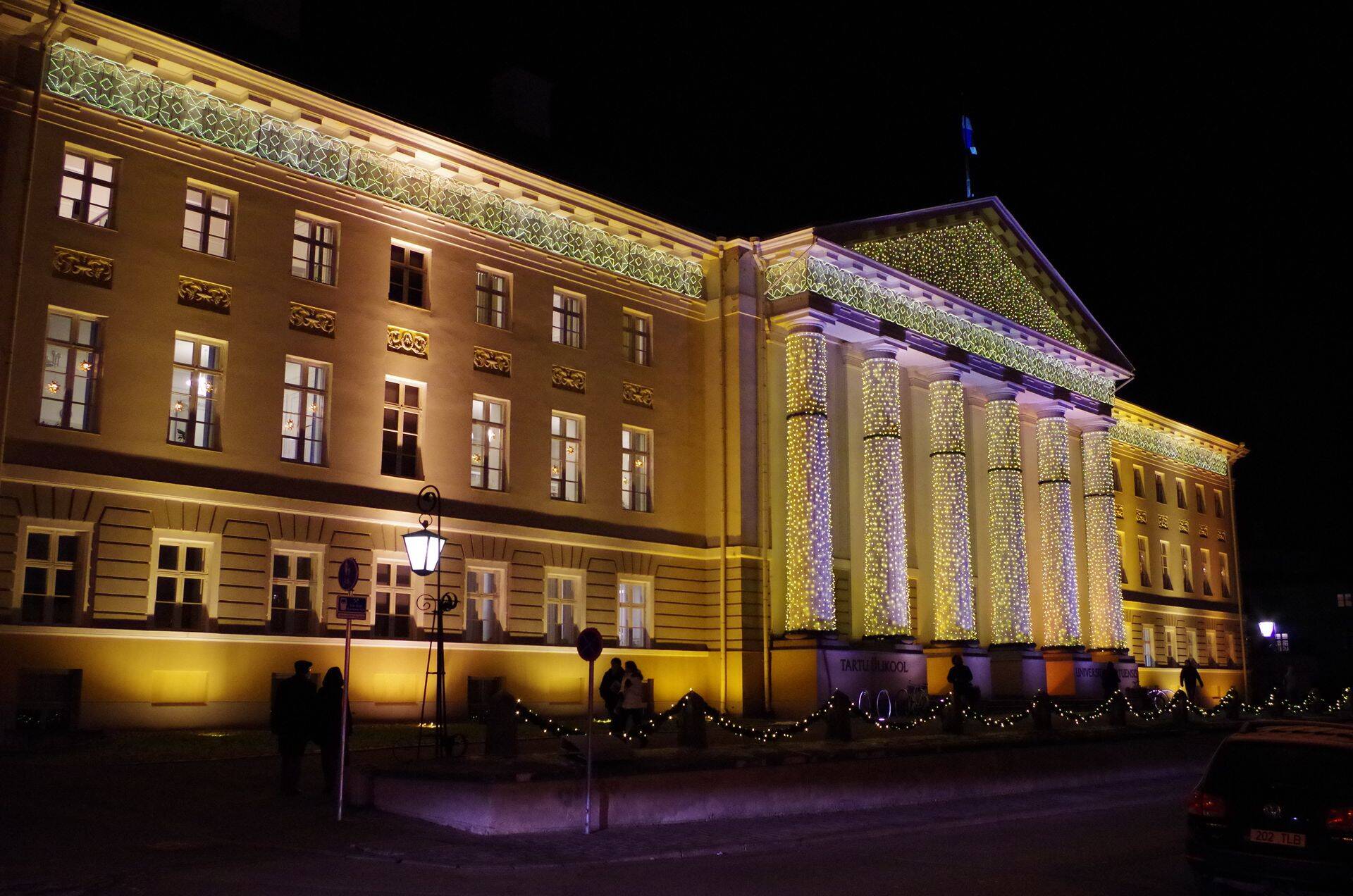 Tartu Ülikooli peahoone jõuluehteis (pilt on illustratiivne).