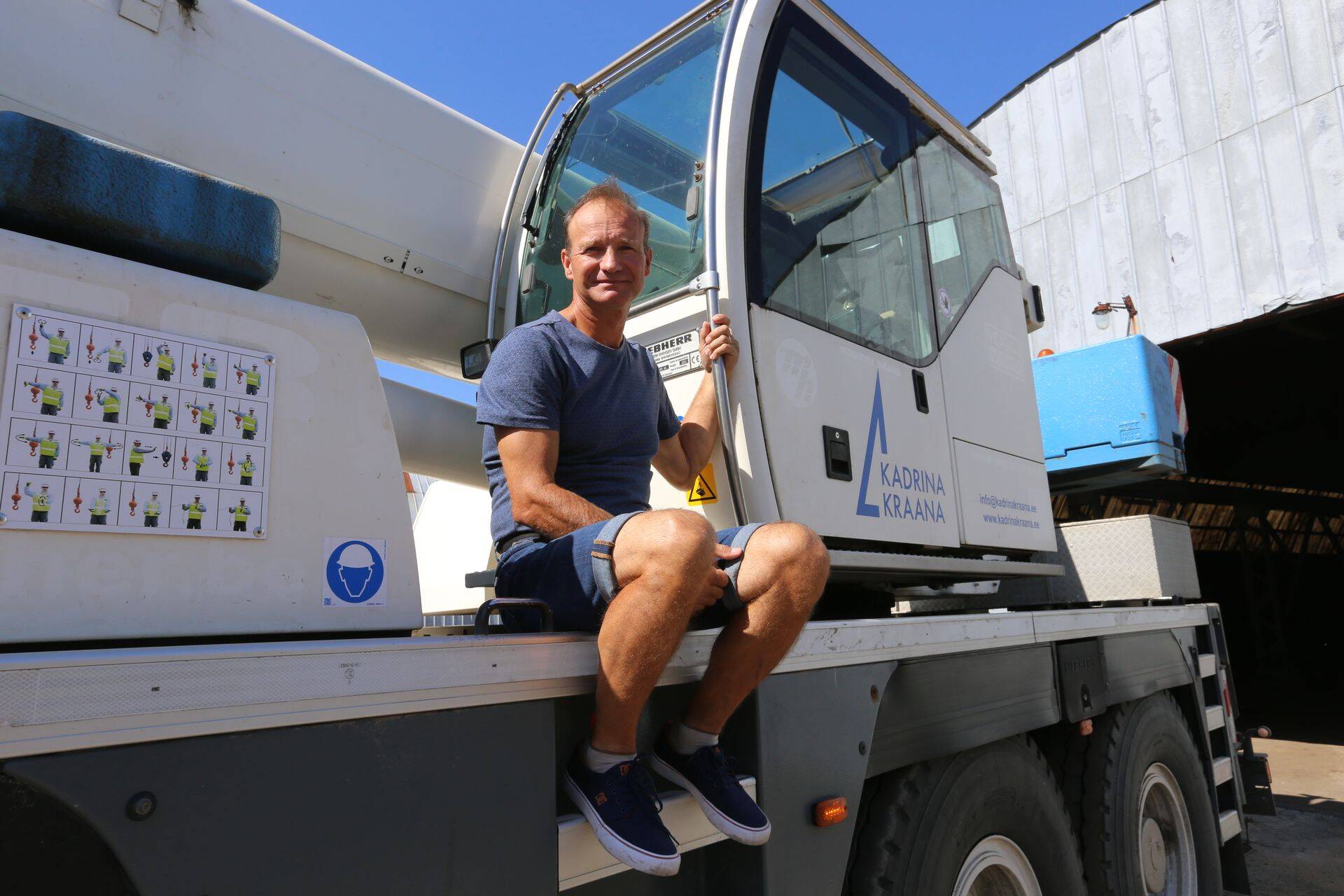 Kraanateenust pakkuva OÜ Kadrina Kraana tegevjuht ja omanik Alar Palmar.