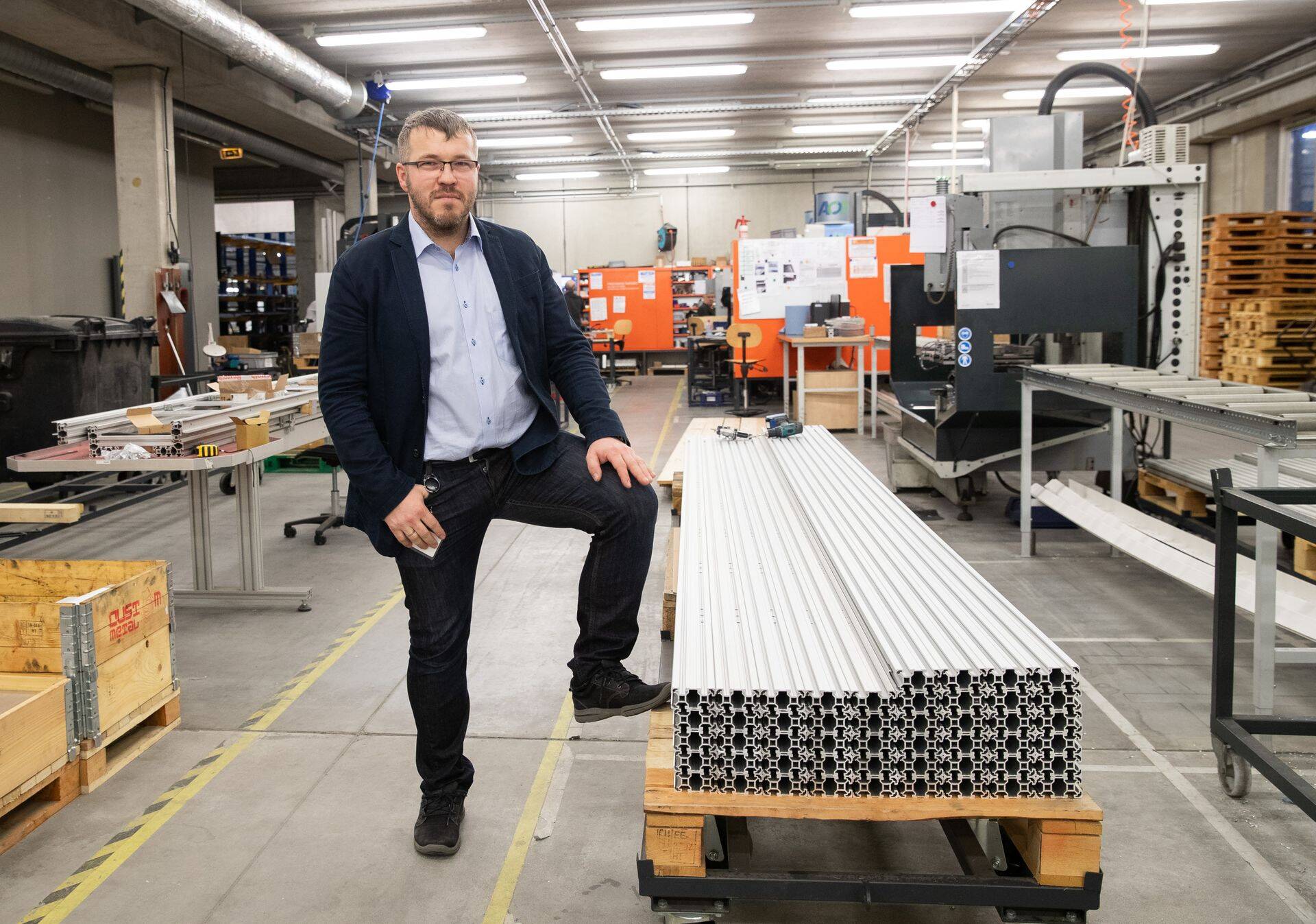 Masinatööstusettevõtte Radius Machining asutaja ja juht Veljo Konnimois.
