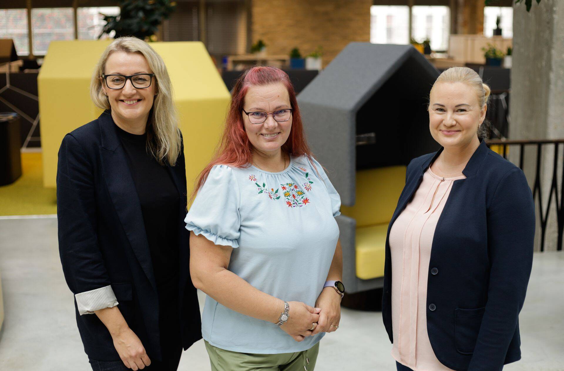 Renita Käsper, Helen Roots ja Marit Alaväli.
