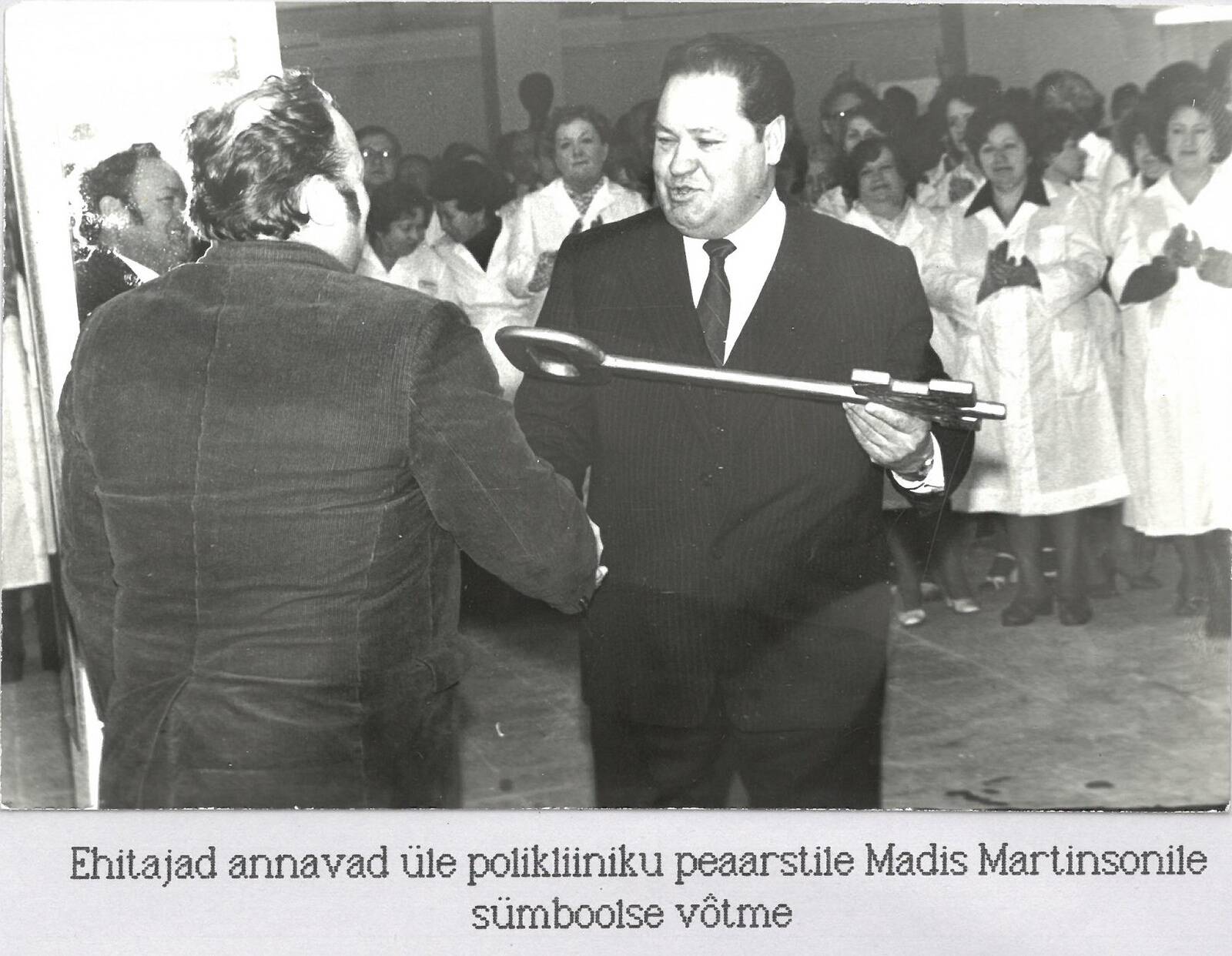 Polikliiniku sümboolne avamine 1986. aastal.