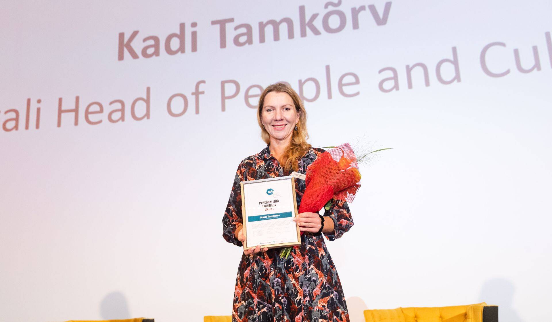 Aasta personalitöö edendaja, Nortali personalijuht Kadi Tamkõrv.