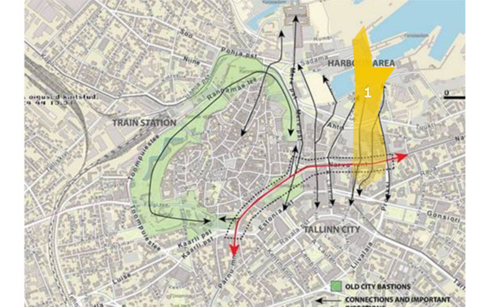 Ideekonkurss puudutab plaanitava tulevase peatänava ja mere vahelisele ala kolme tänava ruumilise lahenduse leidmisest.