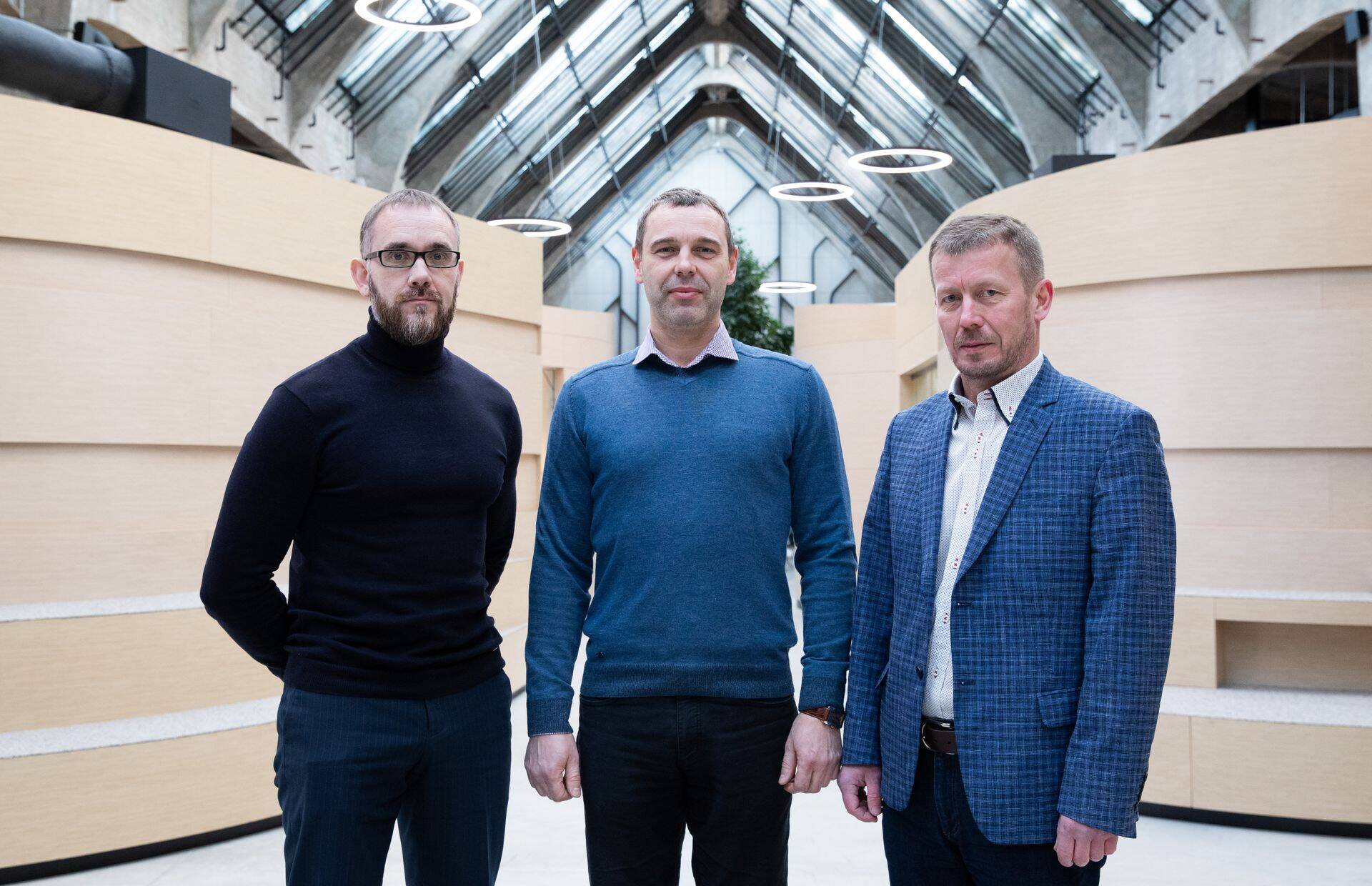 Salva Kindlustuse ettevõtte varakindlustuse underwriter Meelis Morozov, ERGO varakahjude osakonna juhataja Erko Makienko ja Compensa Kindlustuse varakindlustuse riskijuht Raul Rüüson.