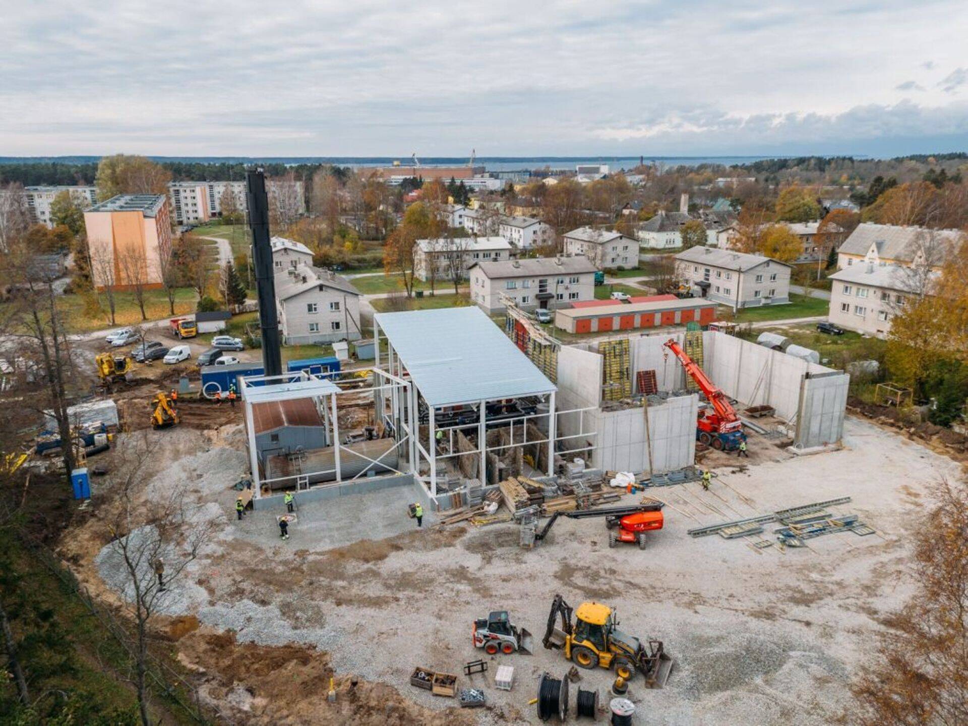 Строительство котельной в Локса на завершающей стадии.