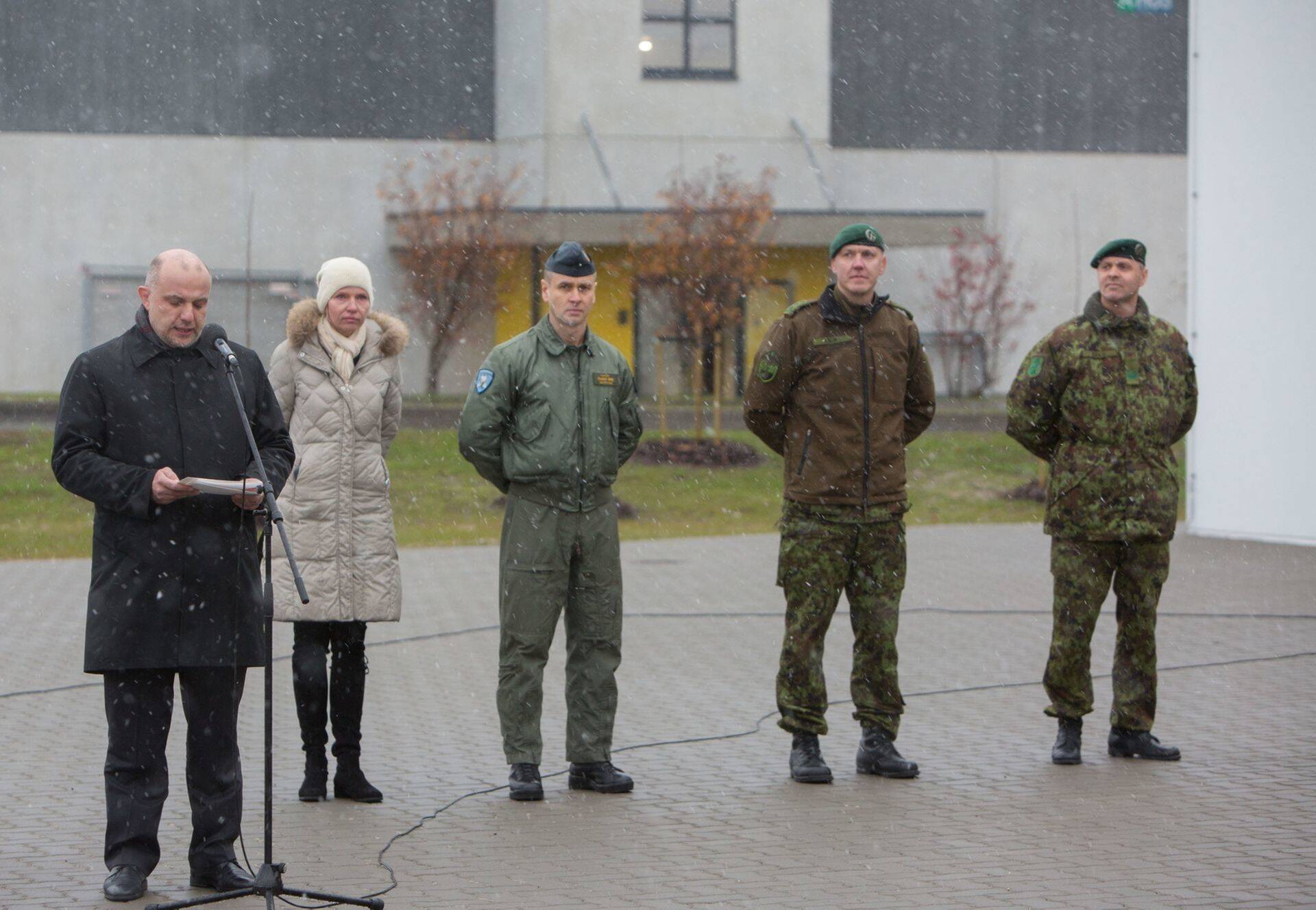 Открытие военного городка в Тапа в 2017 году.