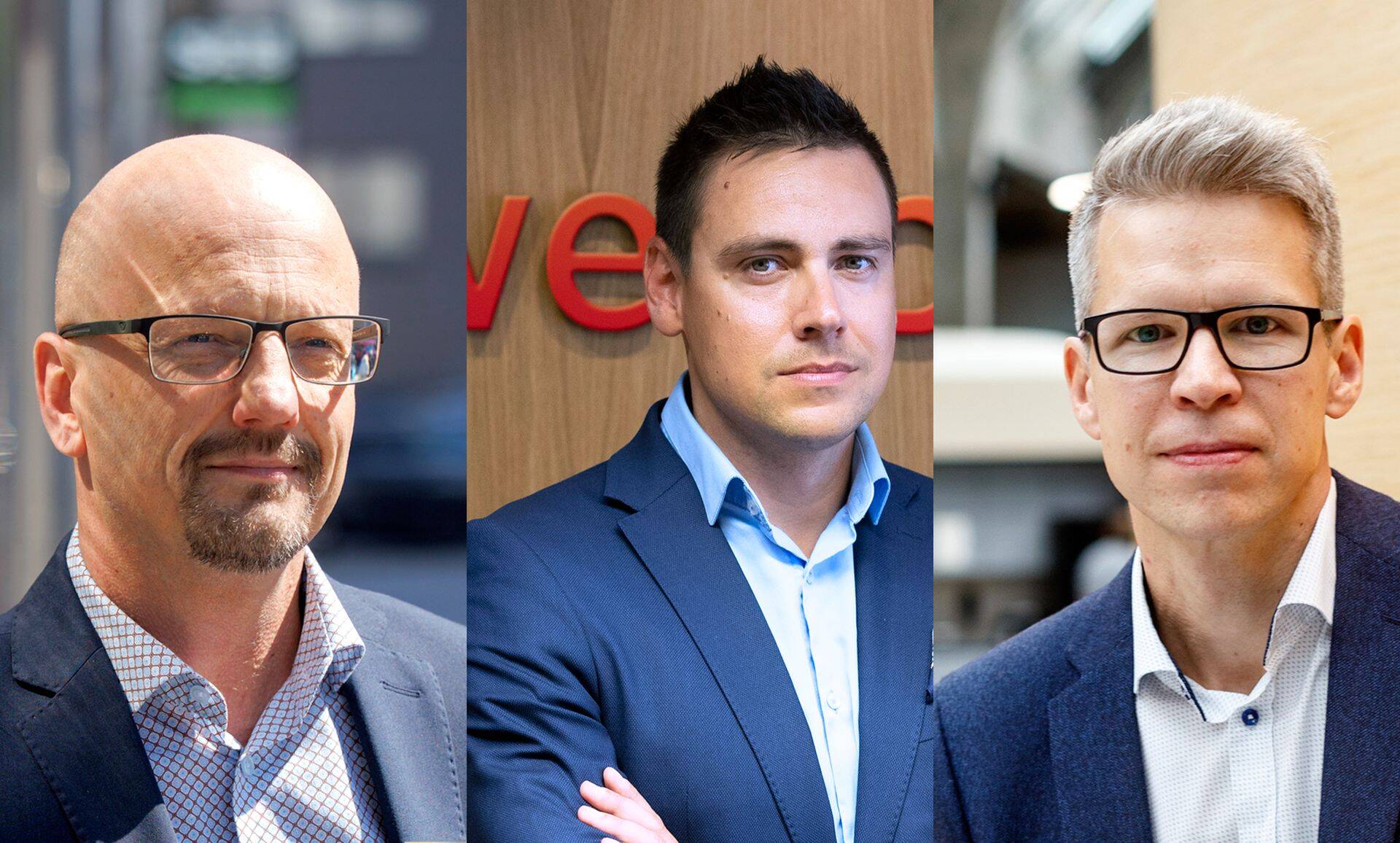 SEB privaatpanganduse strateeg Sander Danil (vasakul) ja Swedbanki vanemmaakler Meelis Maasik (keskel) näevad mitmeid ohukohti Euroopa aktsiatele, kuid INVL Life Eesti investeeringute strateeg Rait Kondor (paremal) avaldas mitmeid ideid, kust võiks soodsaid ostukohti Euroopast leida.