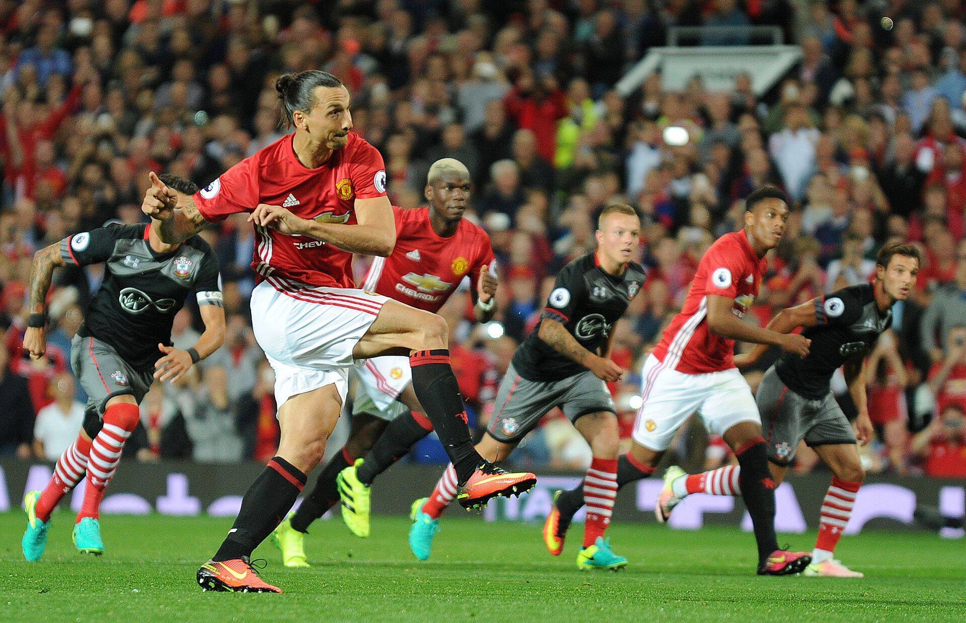 Manchester Unitedi ründaja Zlatan Ibrahimovic.