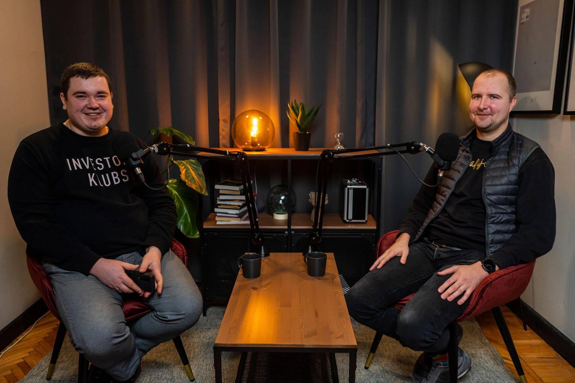 Kristaps Mors (no labās) un Kaspars Peisenieks