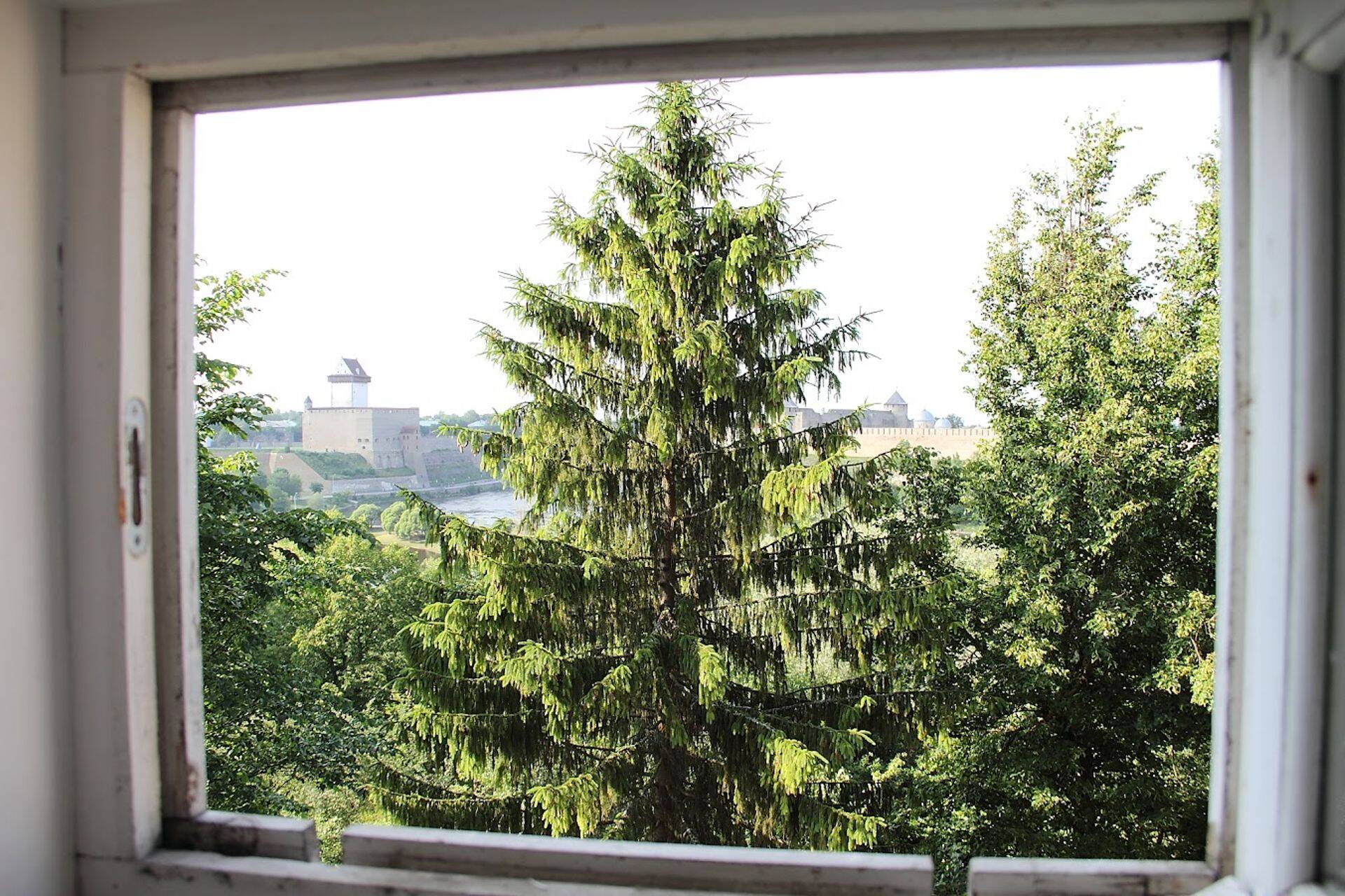 Вид из окна 7-й школы накануне её сноса в 2016 году. Сейчас на ее месте холмистый пустырь.