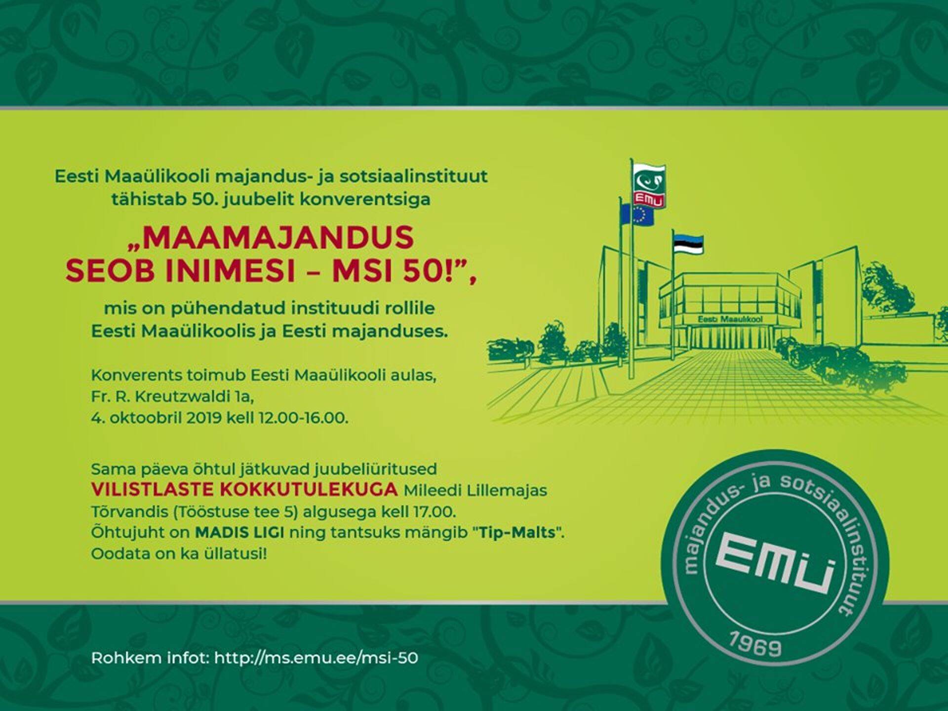 Tule konverentsile ja kokkutulekule!
