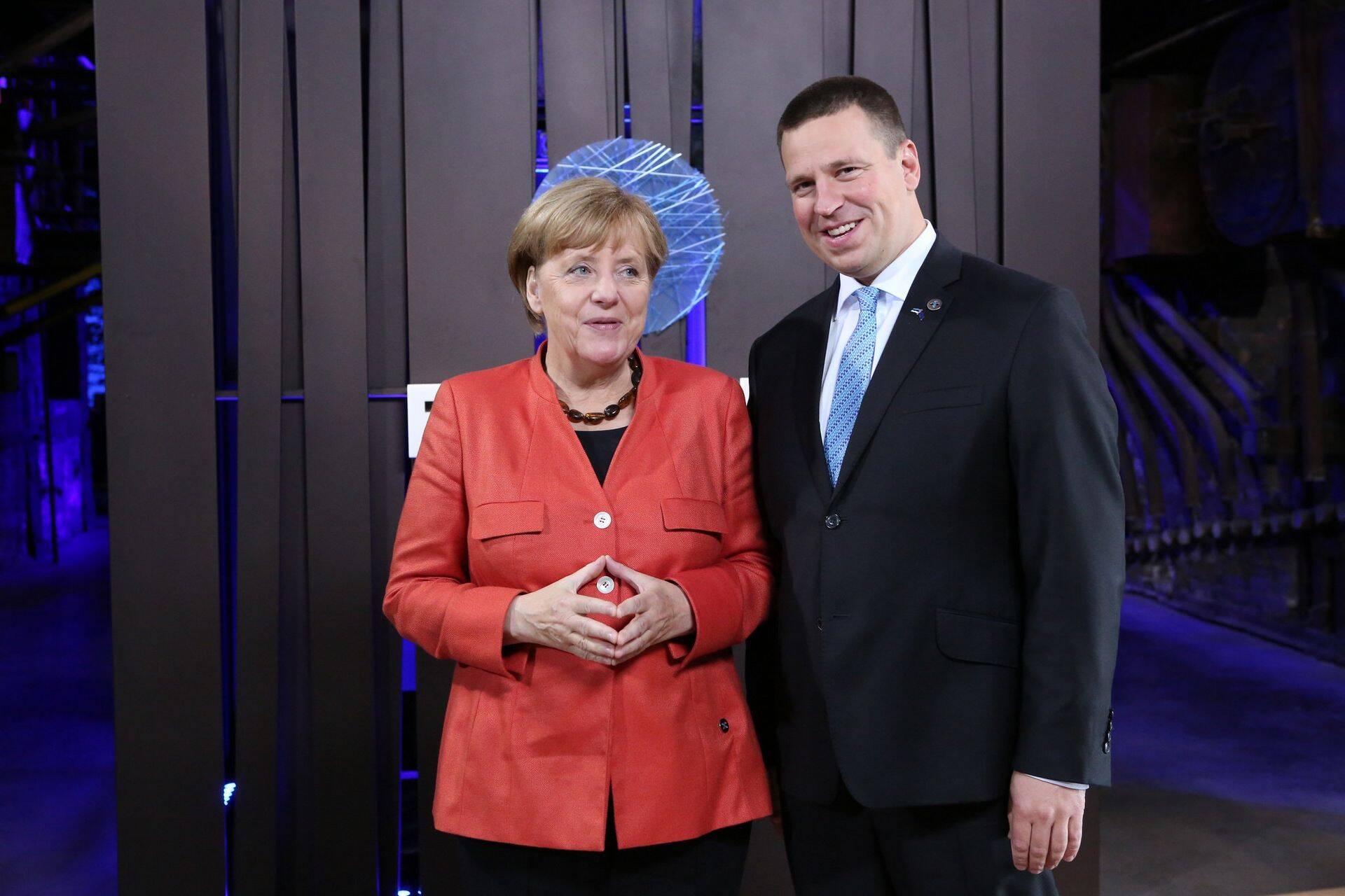 Angela Merkel ja Jüri Ratas mullu Tallinnas.