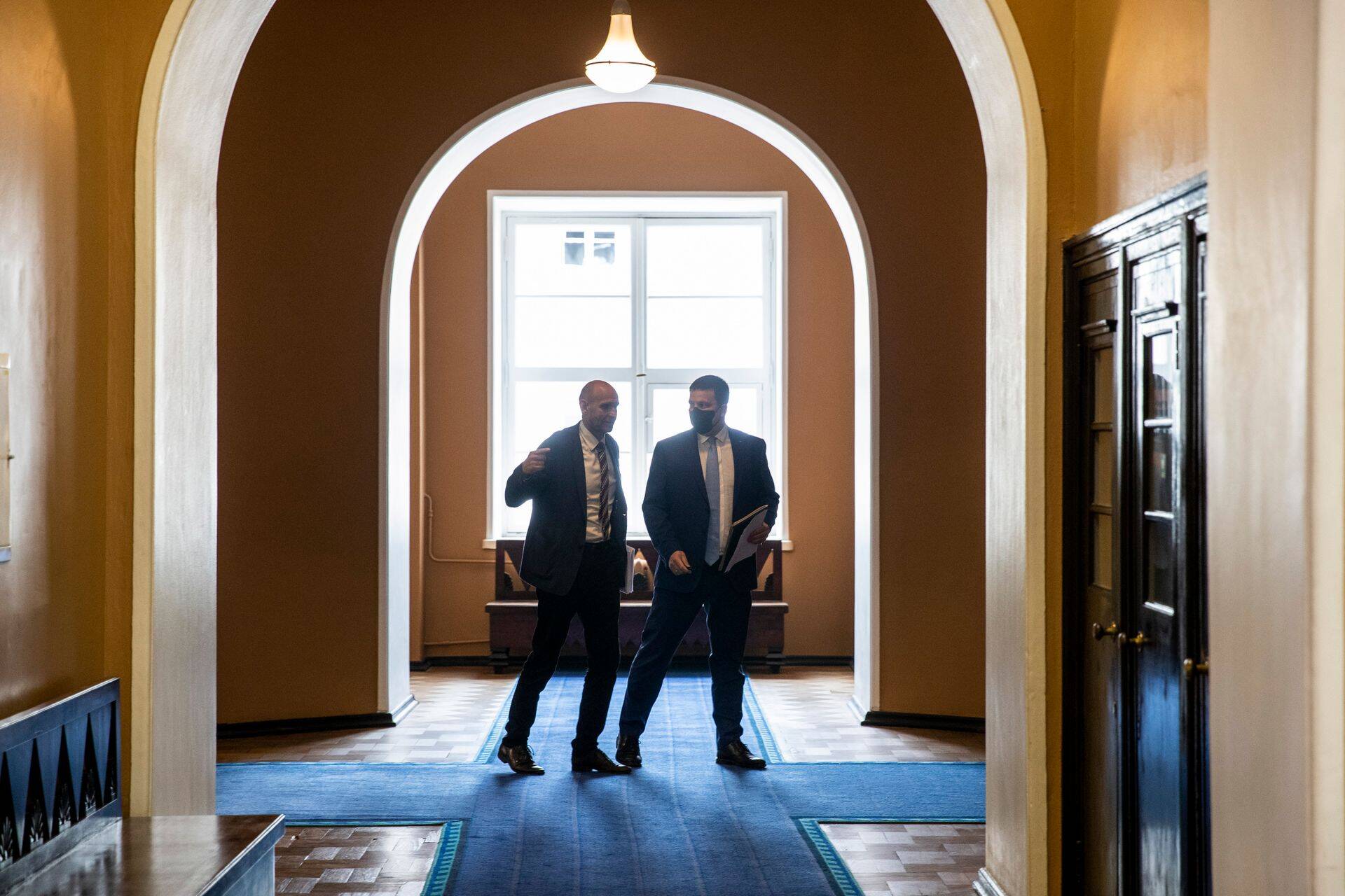 Isamaa erakonna esimees Helir- Valdor Seeder ja peaminister Jüri Ratas.