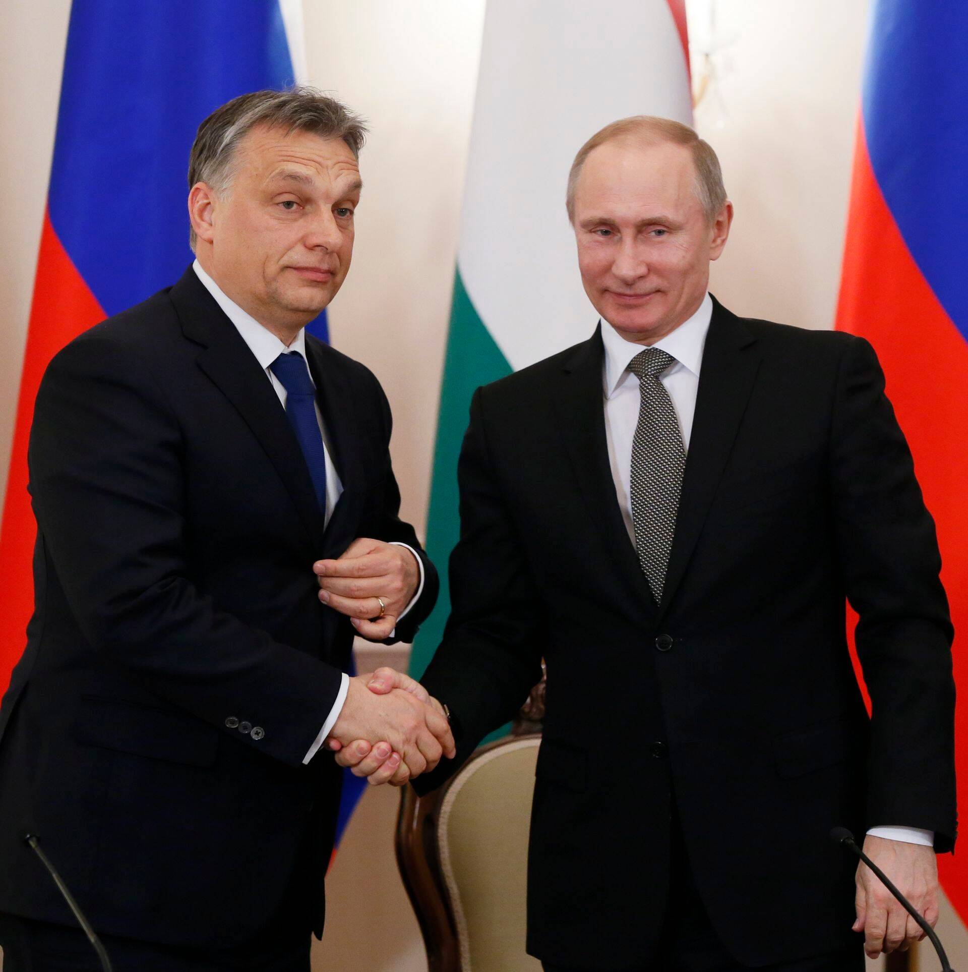Ungari peaminister Viktor Orban (vasakul) on üles näidanud toetust Vladimir Putini (paremal) suhtes.