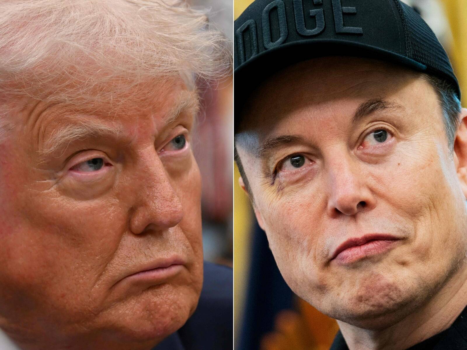 Президент США Дональд Трамп и владелец Tesla и SpaceX, бывший глава Департамента эффективности правительства DOGE Илон Маск.
