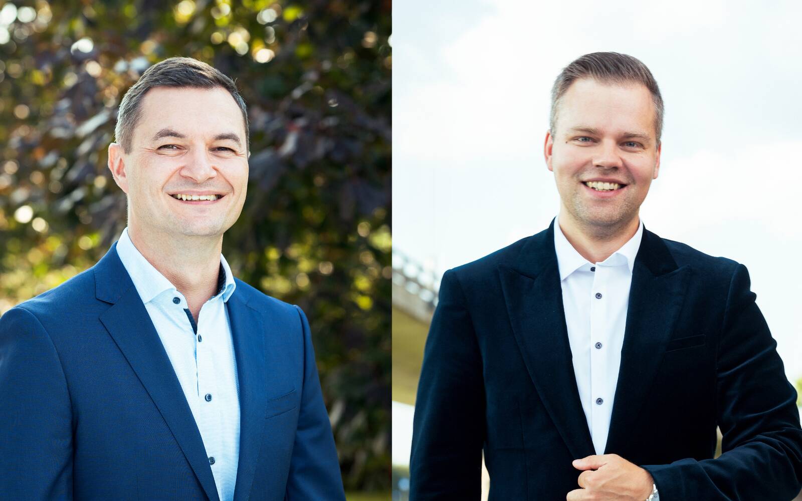 Apdrošināšanas brokeru sabiedrības Investimus valdes loceklis Elvijs Mamedovs un attīstības direktors Mārtiņš Osis