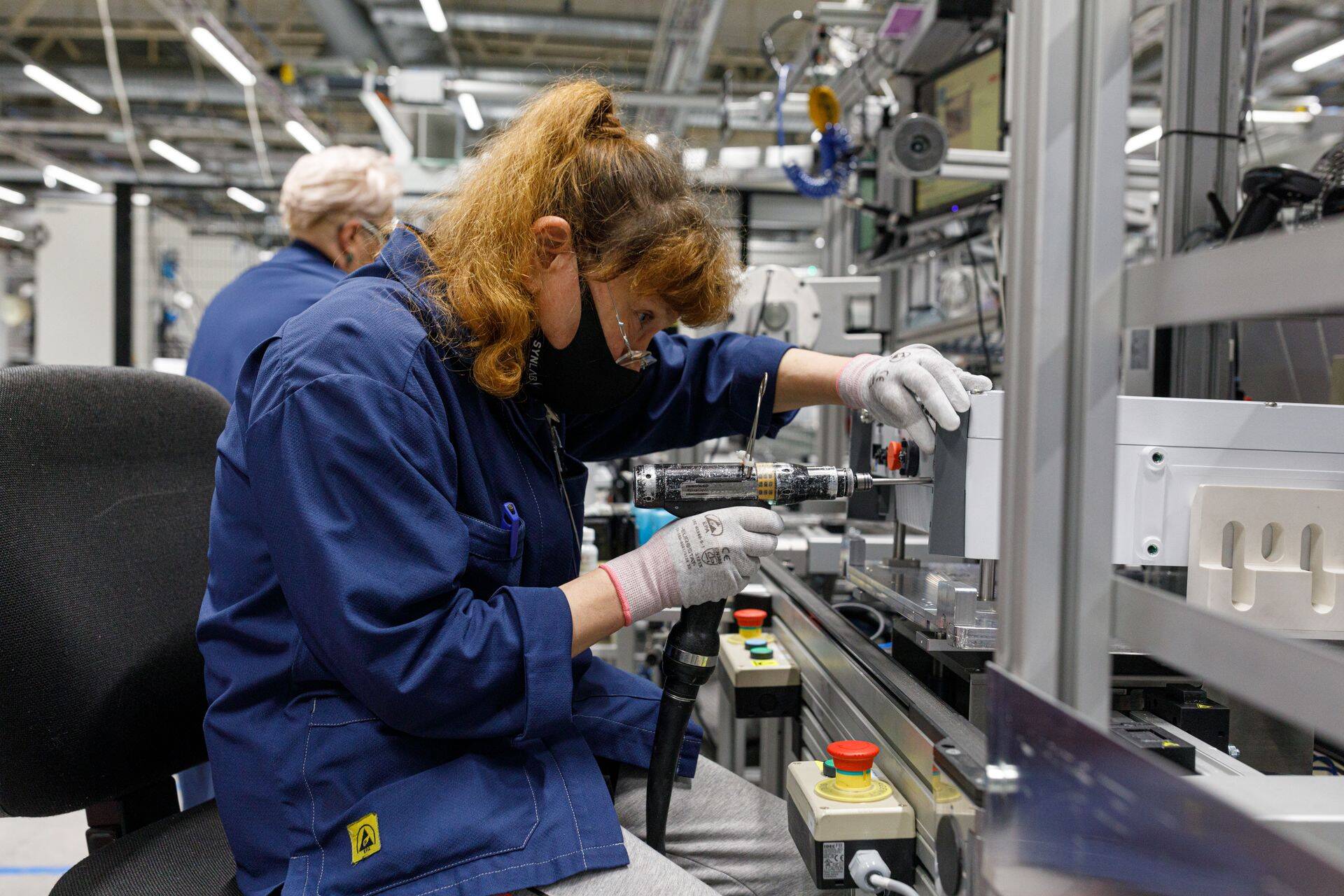 Elektroonika tootmine kasvas märtsis 6 protsendi ringis, pildil Ericsson Eesti tehas.