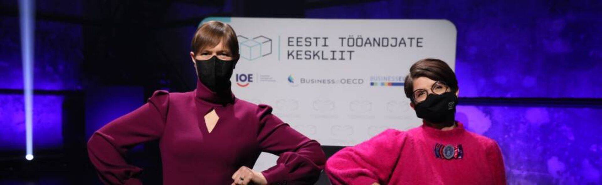 Eesti President, Kersti Kaljulaid ja Eesti Tööandjate Keskliidu volikogu esinaine, Kai Realo