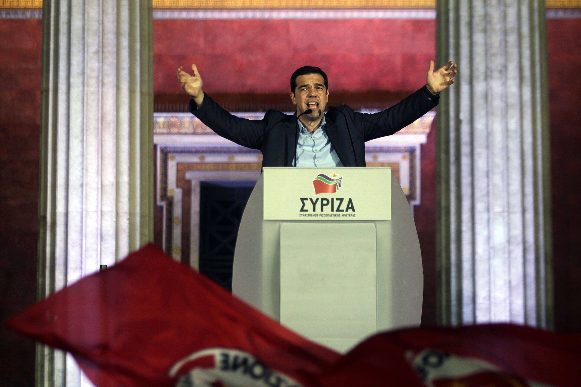 Syriza juht ning ilmselt tulevane peaminister Alexis Tsipras pärast valimisvõitu