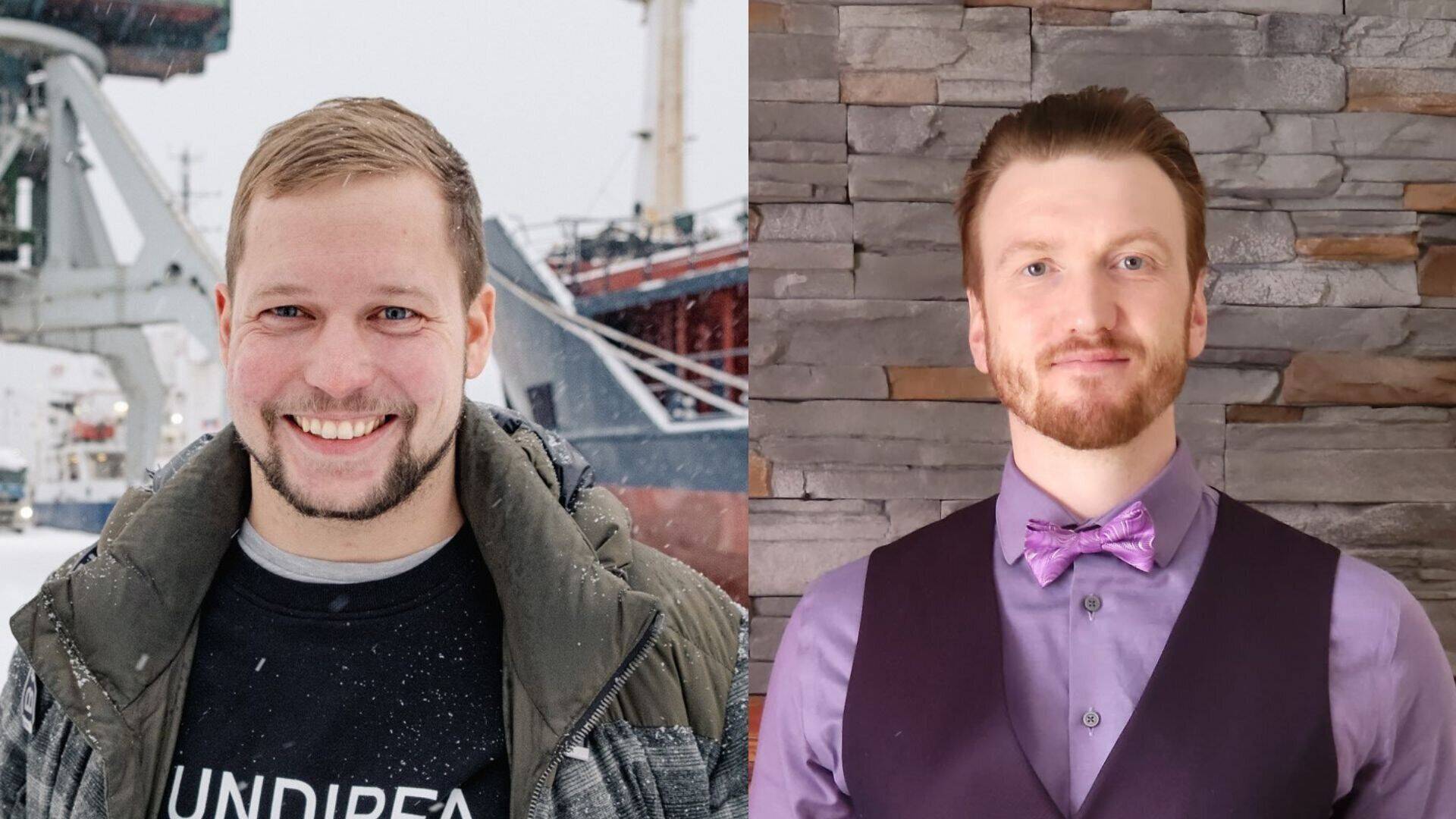 Kliimaneutraalse Hundipea asumi idee juht Markus Hääl (vasakul) ja idufirma Eyevi Technologies asutaja ja tegevjuht Gaspar Anton.