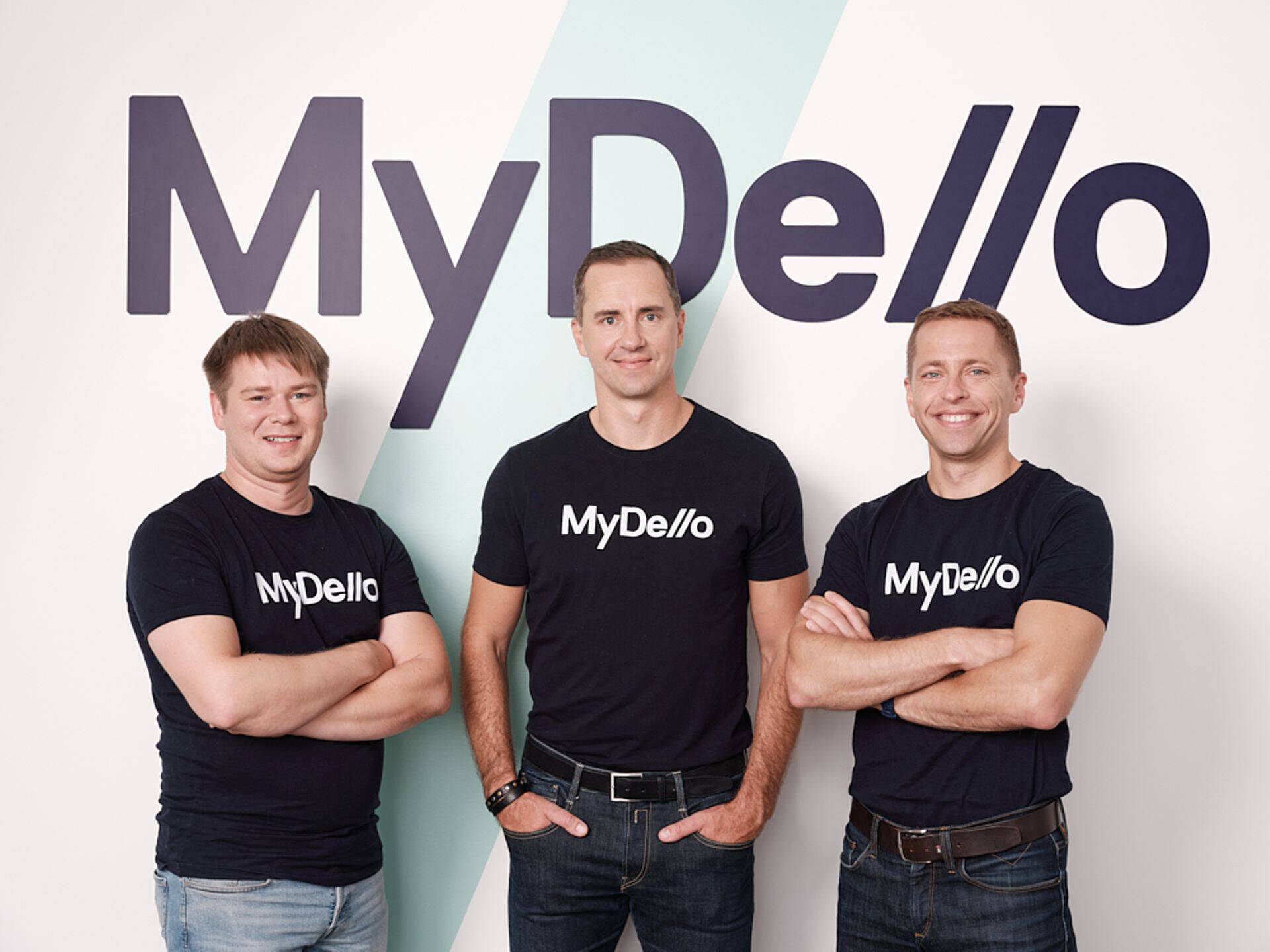 MyDello asutajad Siimu Kaas, Magnus Lepasalu ja Joel Timm.
