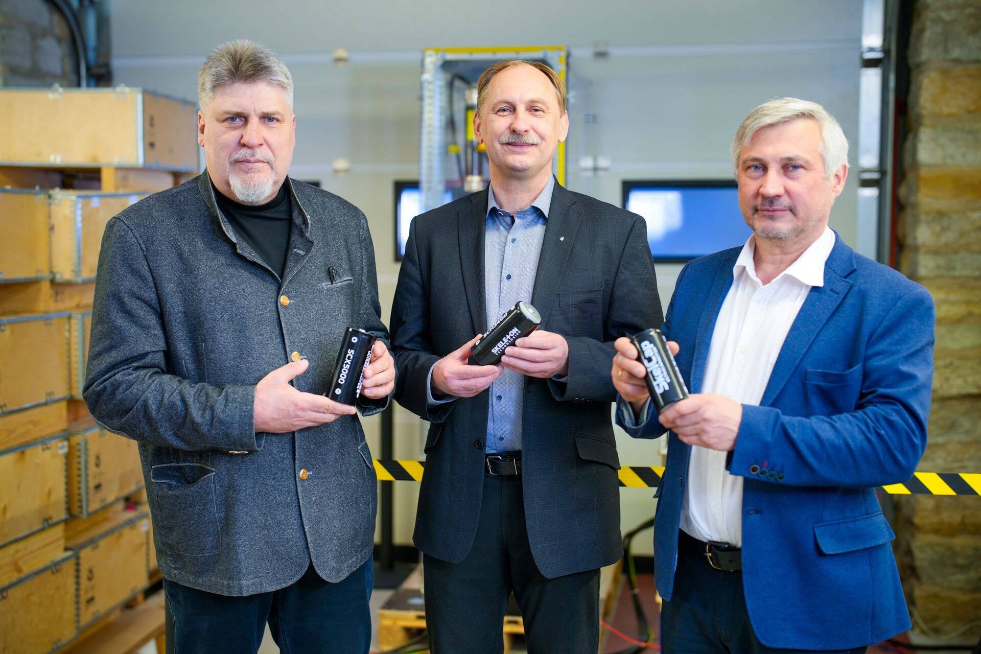 Skeletoni tehnoloogia leiutajad Anti Perkson, Jaan Leis ja Mati Arulepp.