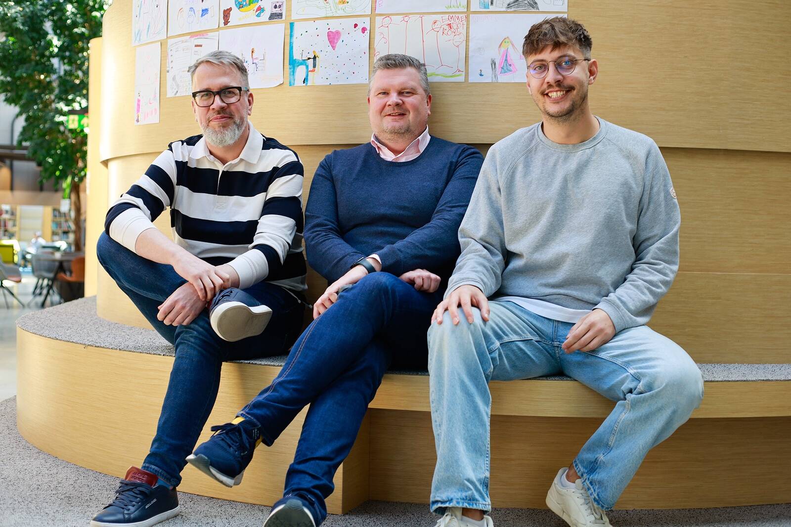 Tarmo Virki, Martin Goroško ja Tim Vaino.