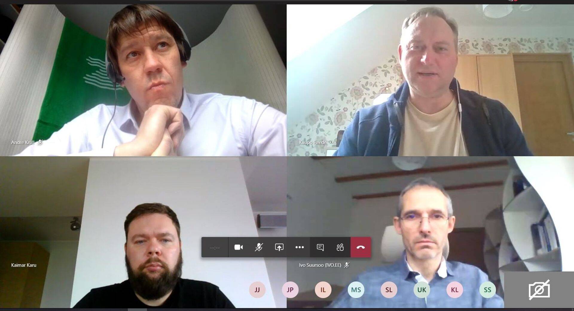 Kohtumisel minister Kaimar Karuga osalesid ka Andre Krull, Kaupo Reede ja Ivo Suursoo.