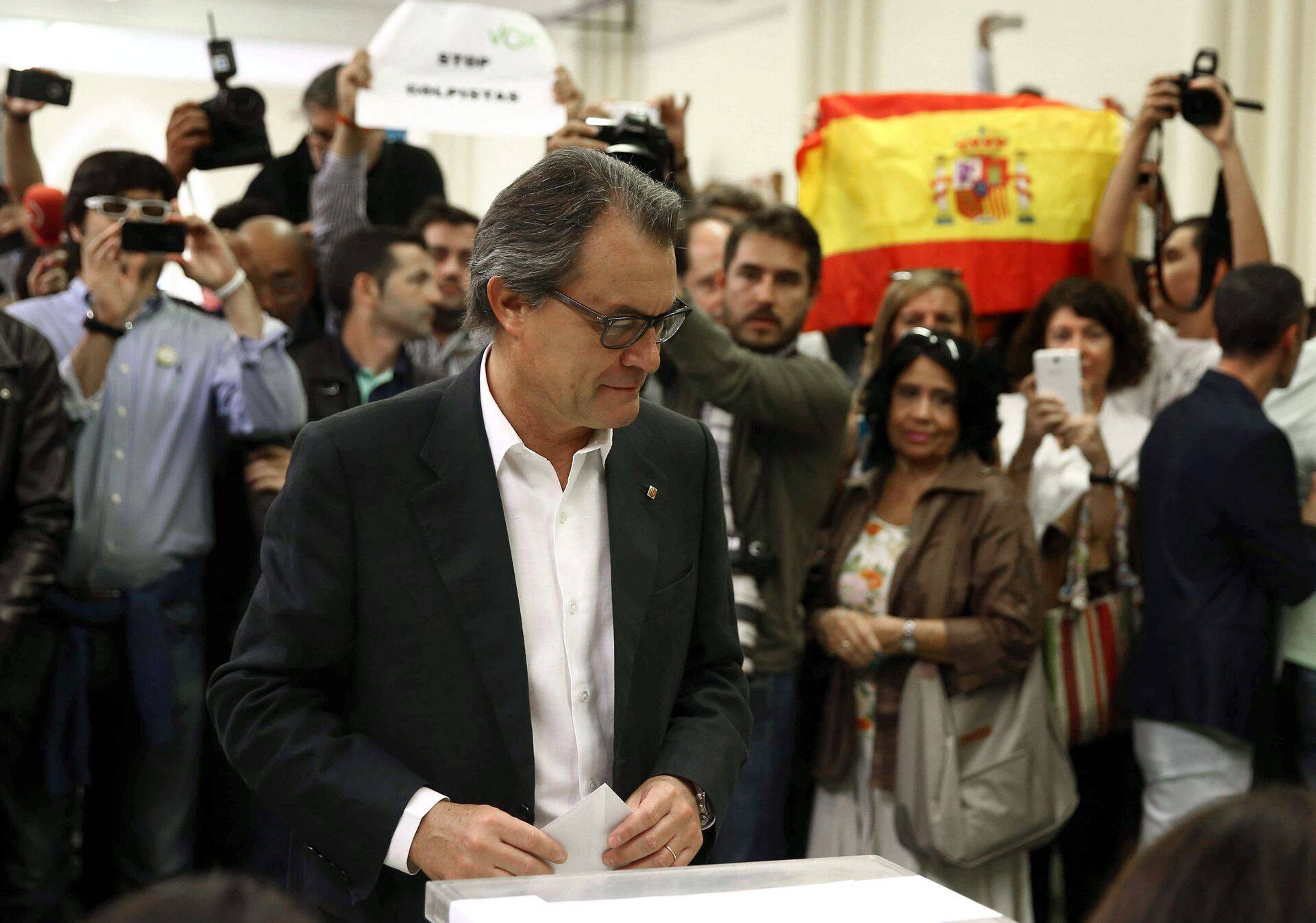 Kataloonia president Artur Mas eilsetel valimistel