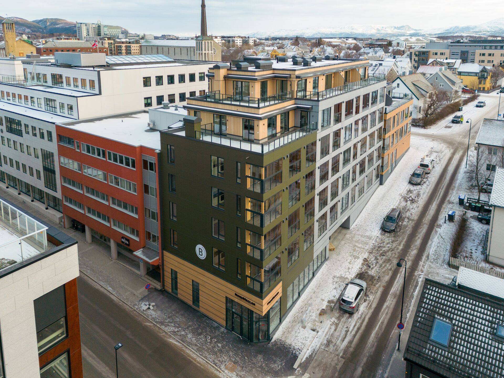 Kodumajale võidu toonud kortermaja kerkis Norras Bodo kesklinna.