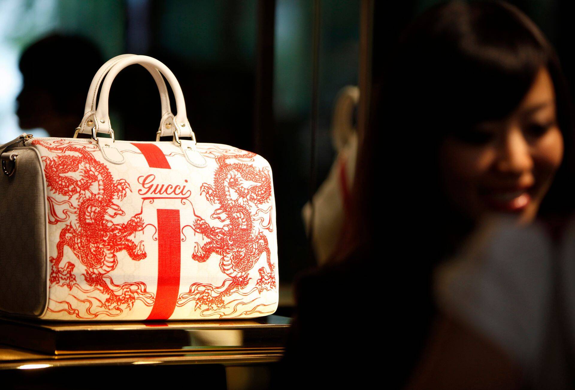 Gucci kauplus Hiinas Shanghais. Interbrandi uuringust selgub, et luksuskaubad on aina popimad.
