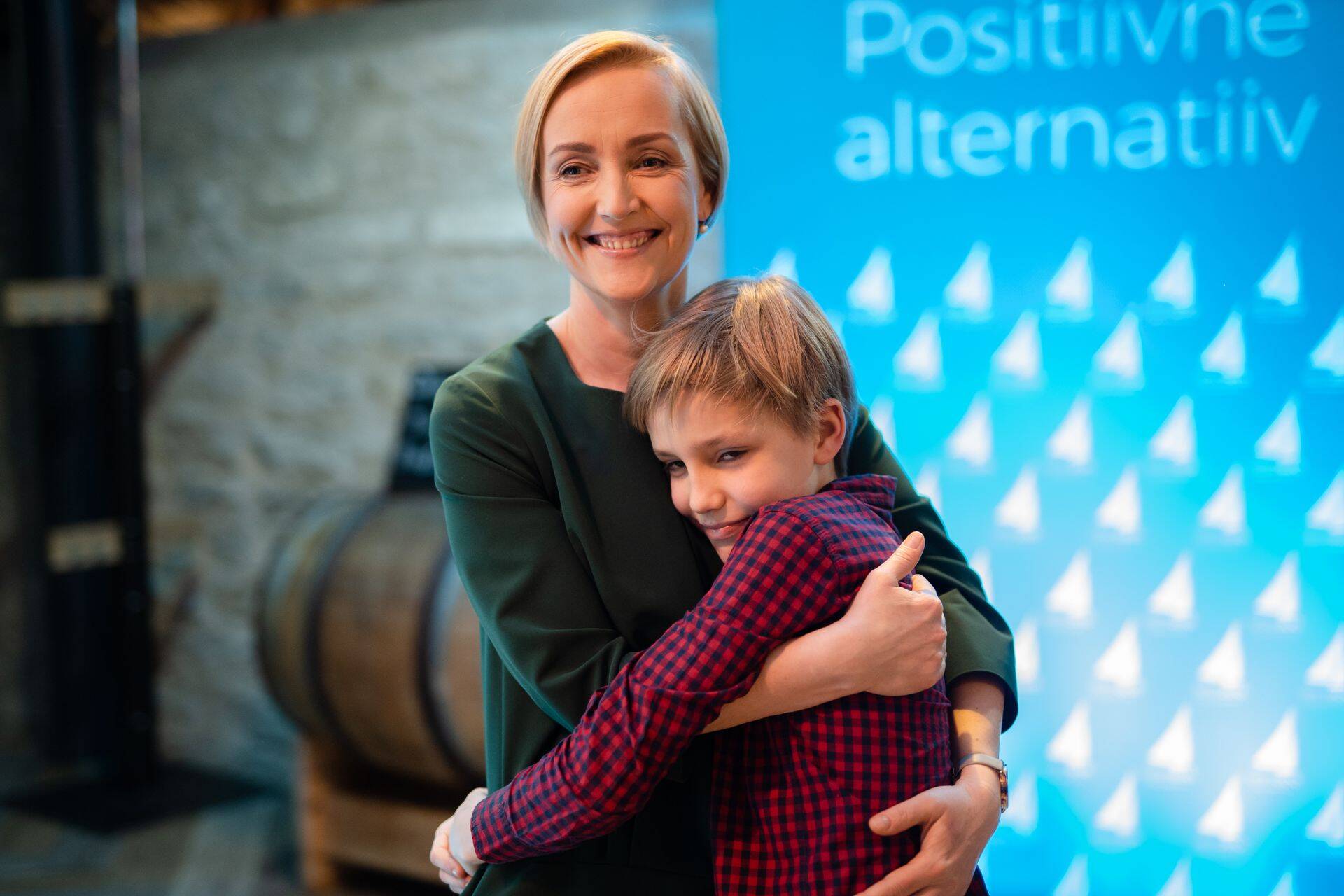 Kristina Kallas täna valimistulemusi ootamas.
