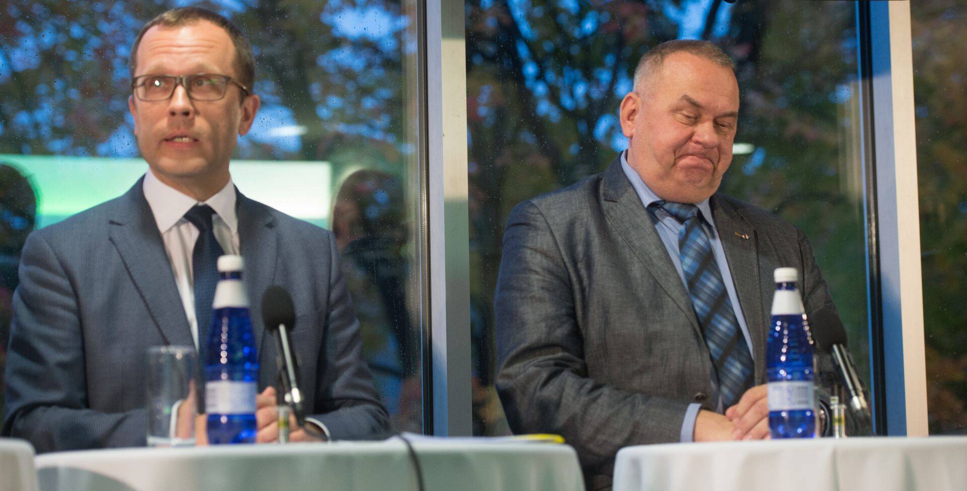 Aivar Riisalu IRLi esindajana Tartu linna linnapeakandidaatide debatis. Vähem kui kuu hiljem lahkus ta erakonnast.