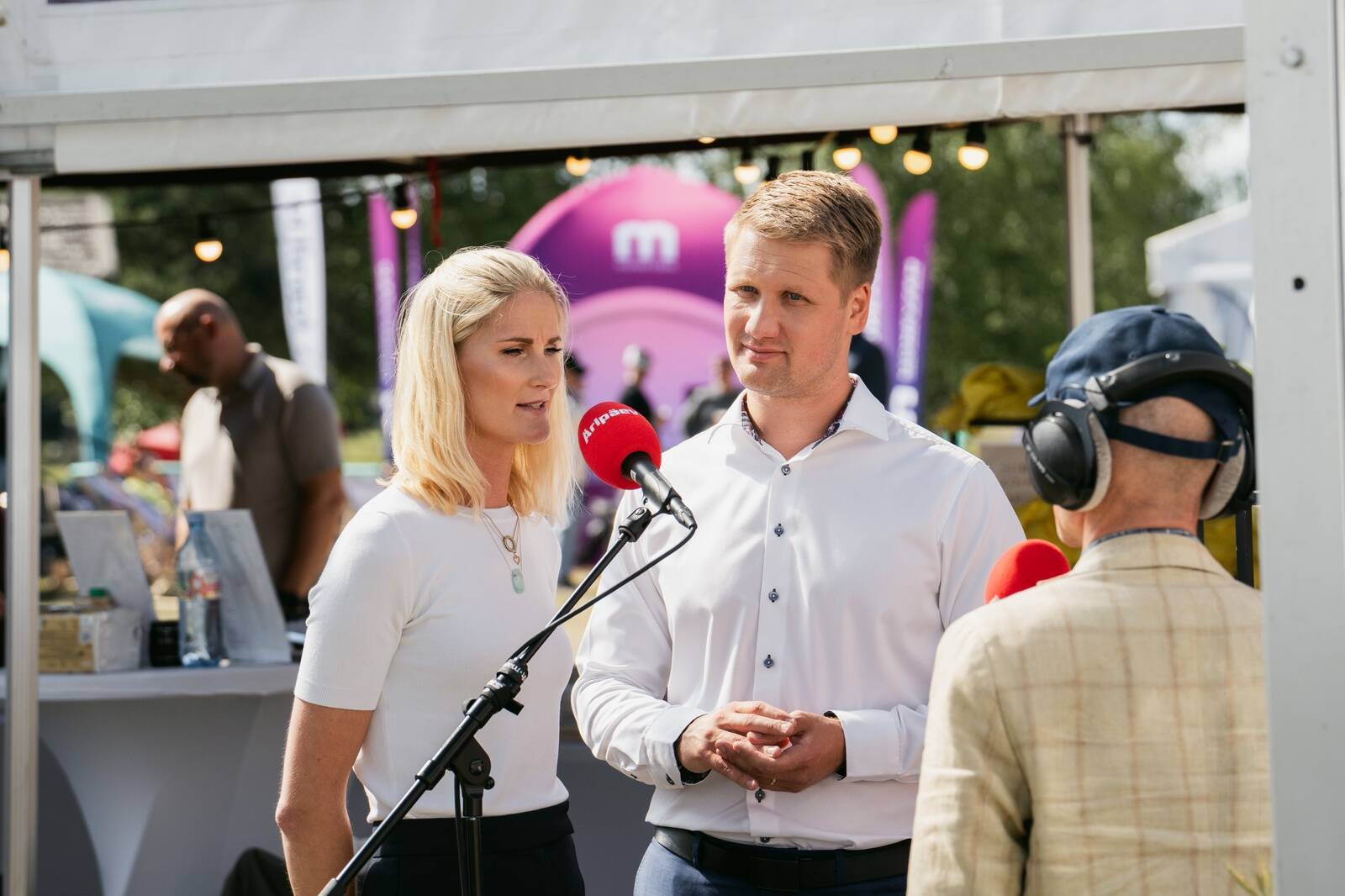 Investeerimisfestivalil andsid intervjuu ka laval esinenud Kärt ja Kristjan Liivamägi.