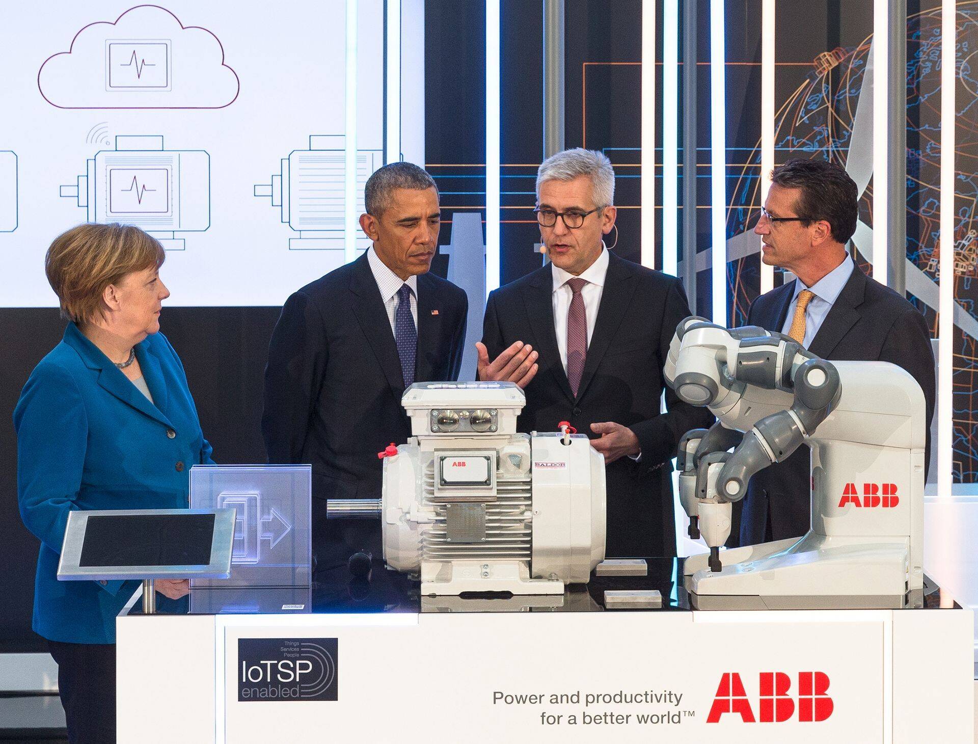 Hannoveri tööstus- ja tehnoloogiamessil pakkusid ABB mootorid huvi ka Saksamaa liidukantslerile Angela Merkelile ja USA presidendile Barack Obamale.