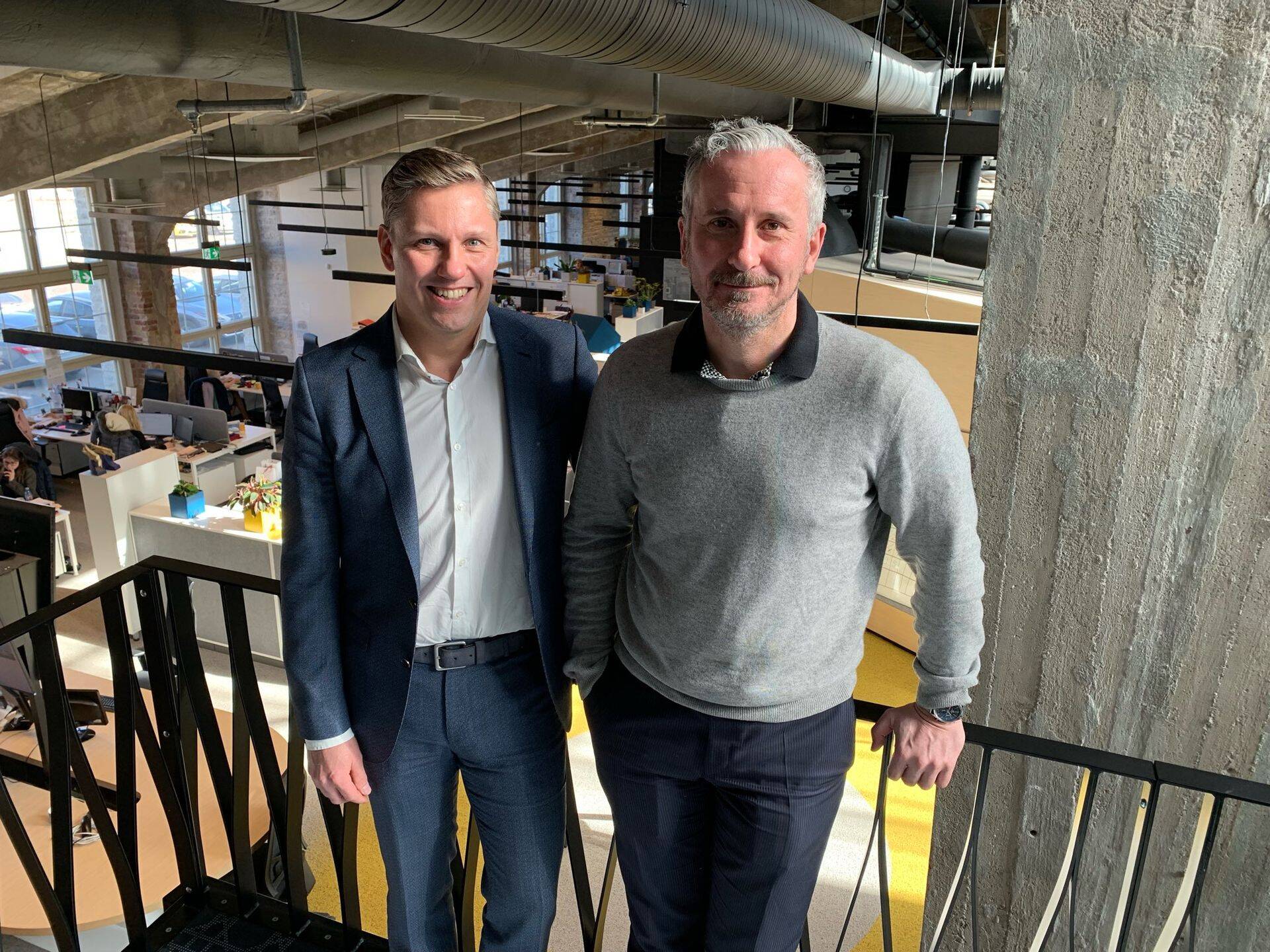 Uus Maa Kinnisvarabüroo partner Mika Sucksdorff ja Uus Maa Property Advisors’ juhatuse esimees Ardi Roosimaa