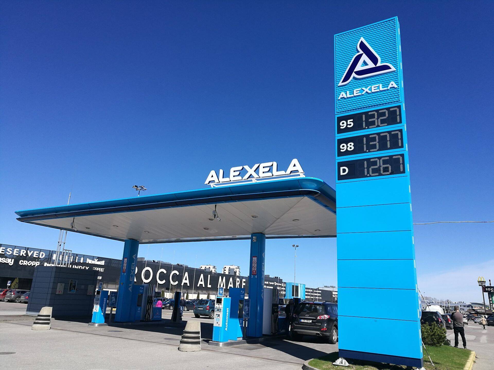 Alexela tanklakett Rocca al Mares