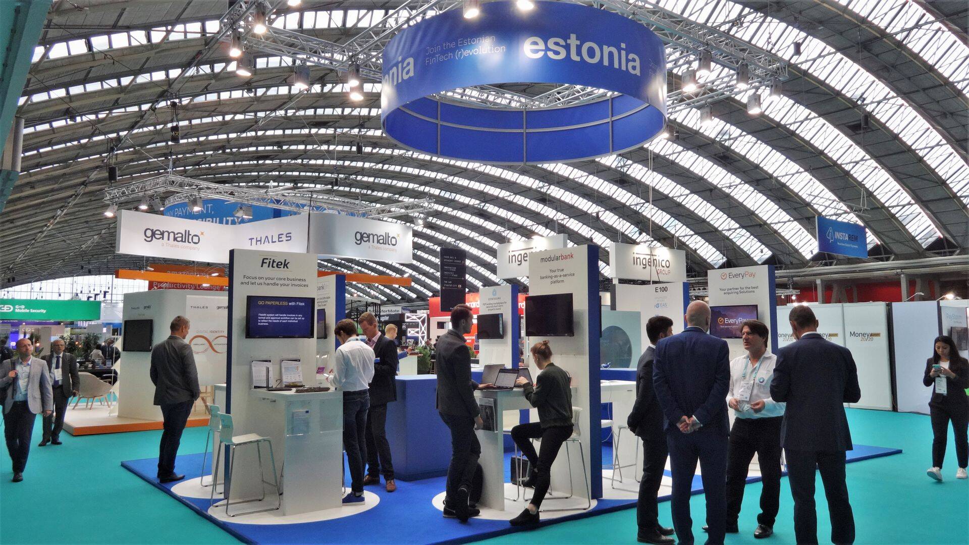 Eesti ühisstend Amsterdami finantstehnoloogia messil.