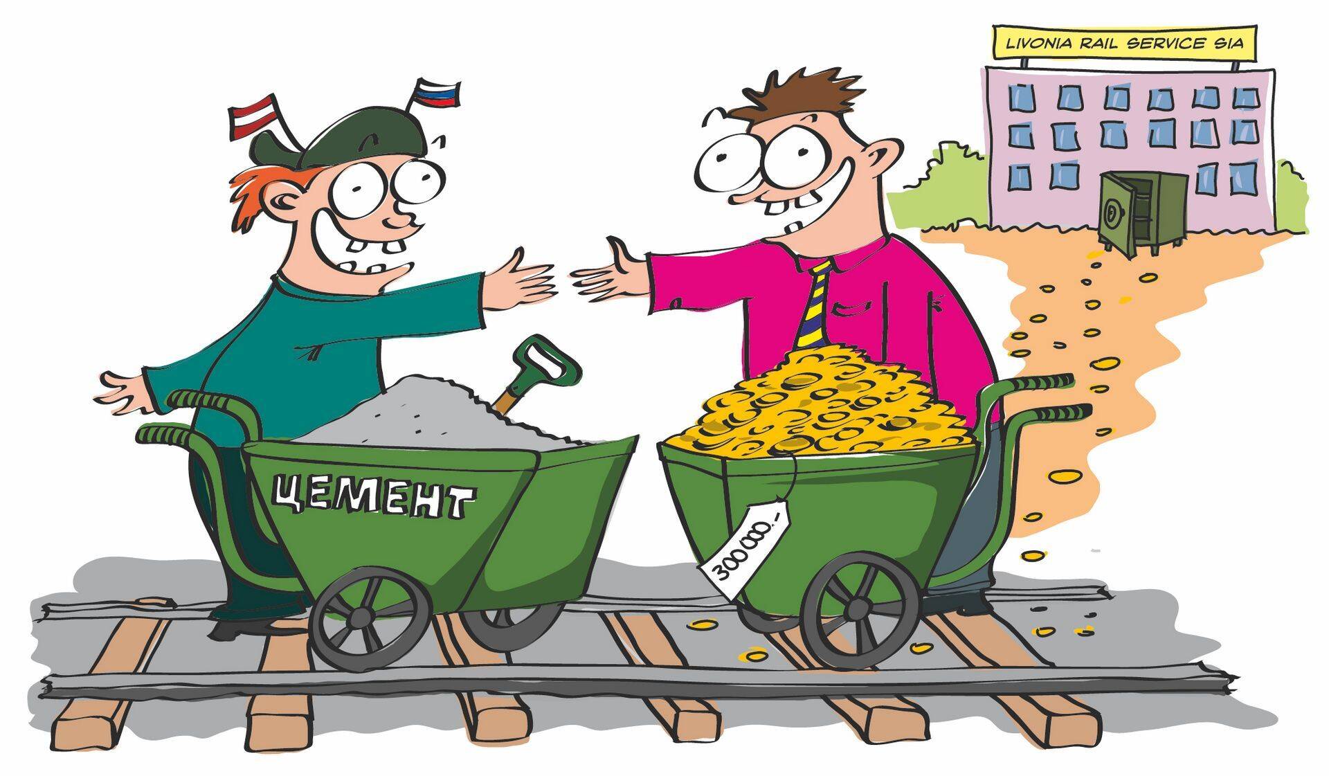 Luhtunud tsemendiärisse jäi 300 000 eurot.