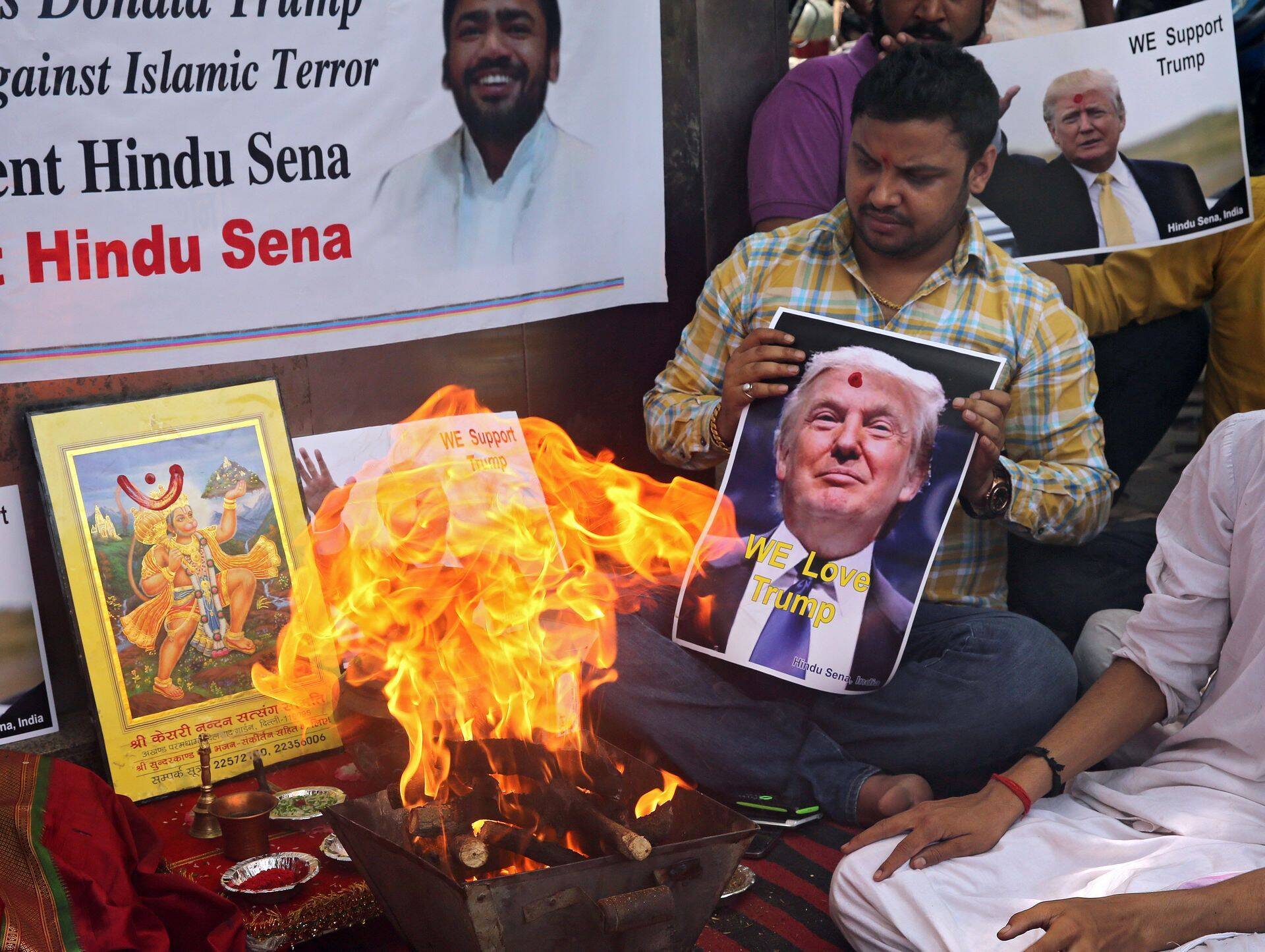 Donald Trumpi pooldajaid on isegi Indias.