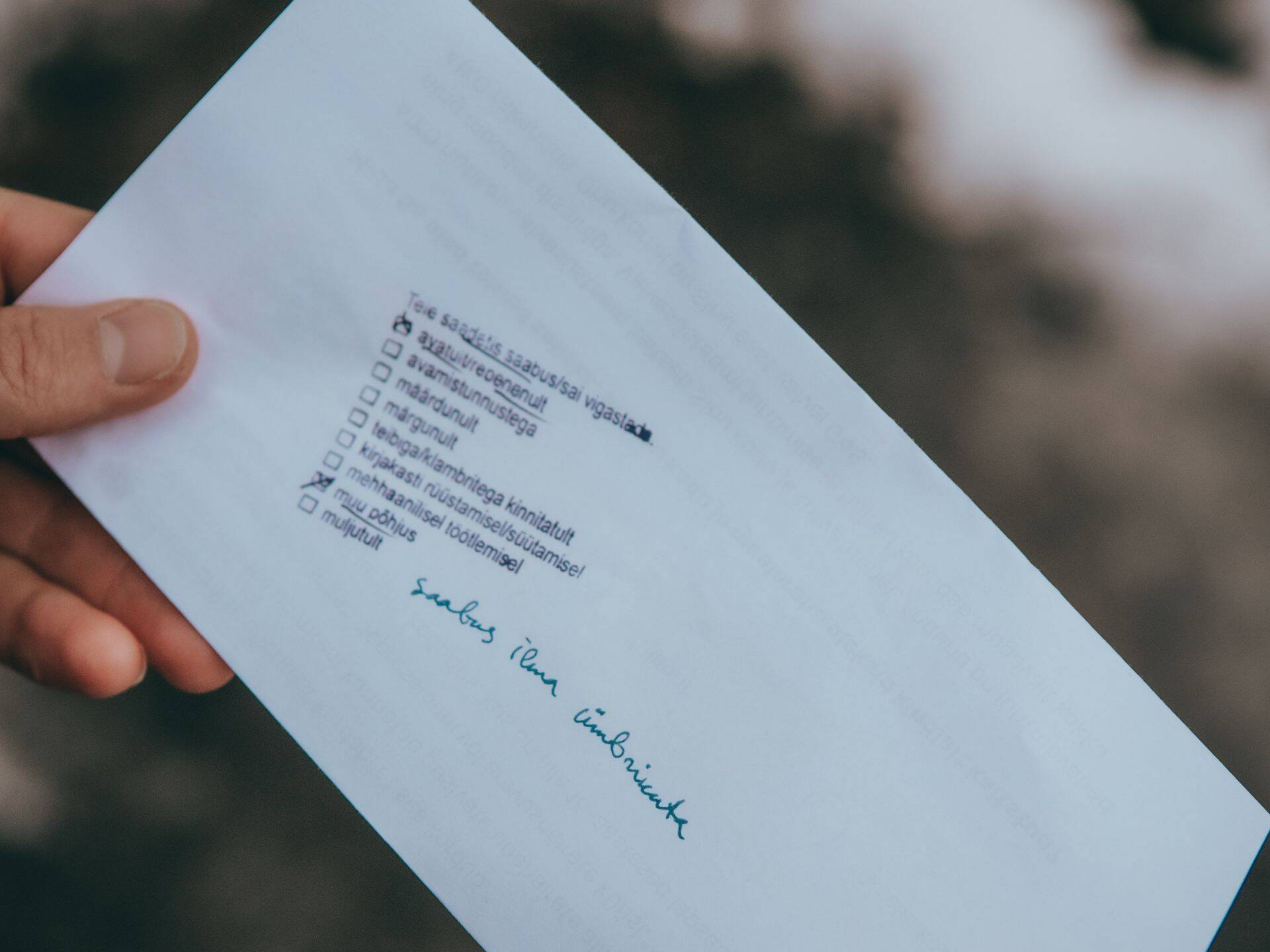 Otseposti reklaam saadeti A4 formaadis avatud kirjana, mis mõjus liigagi autentsena