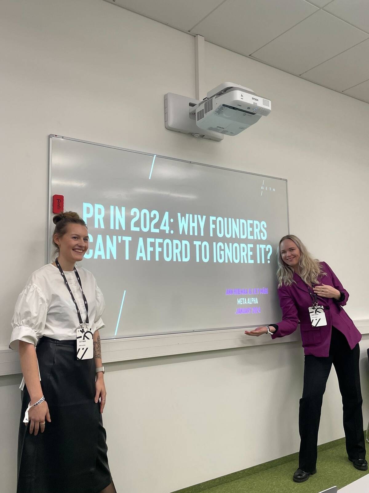 META Advisory start-uppide konsultant Lily Mägi (vasakul) ja partner Ann Hiiemaa.