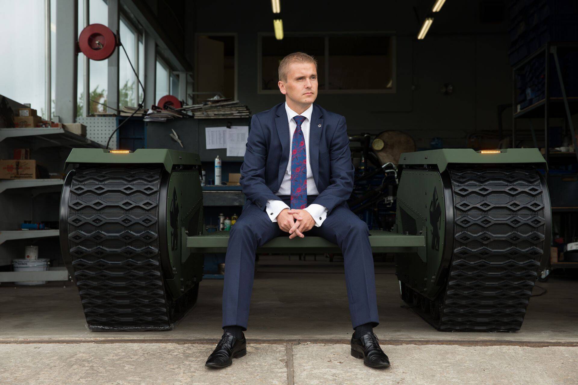 руководитель Milrem AS Кулдар Вяэрси.