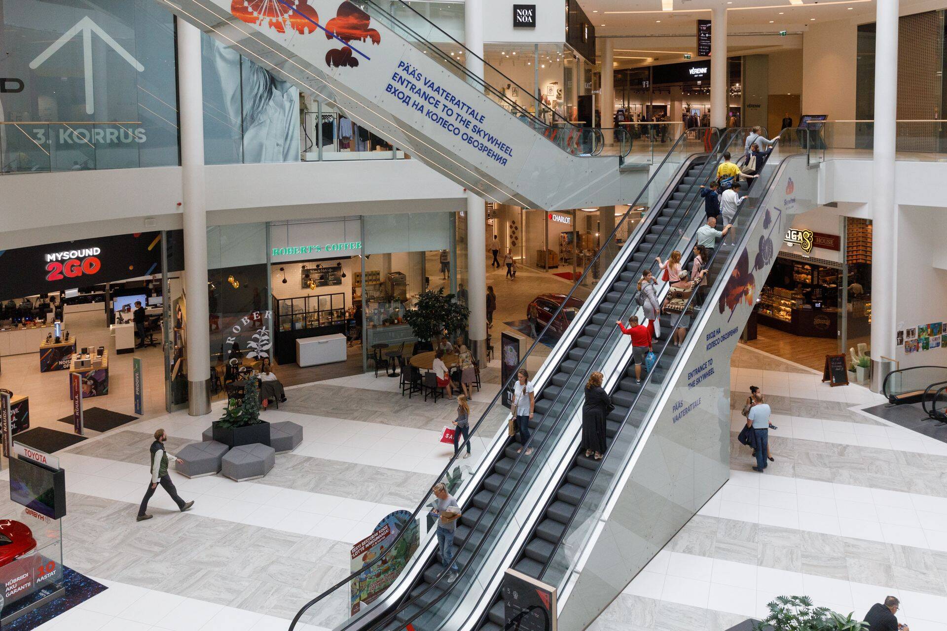 T1 Mall of Tallin kaubanduskeskus Tallinnas.