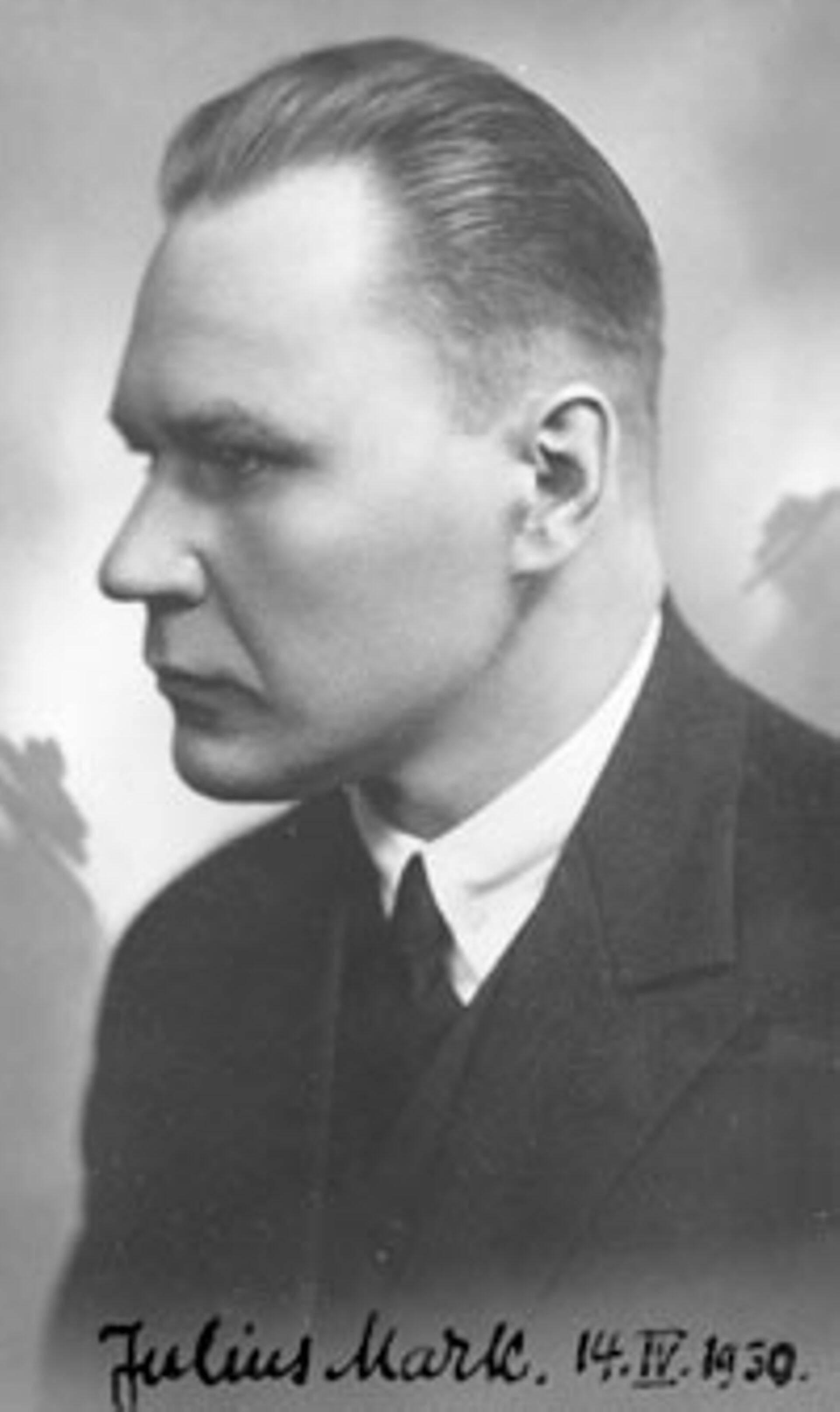 Julius Mark 1930. aastal.