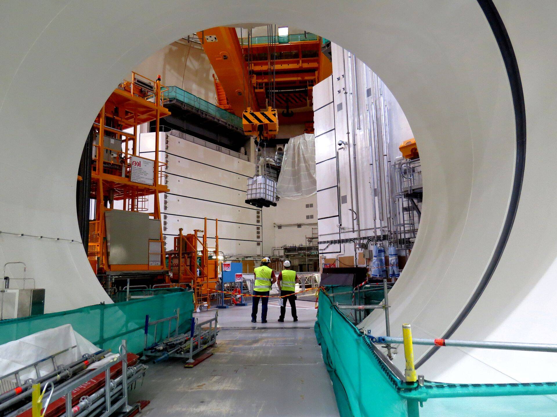 Pilt Olkiluoto 3 ehituse ajast.