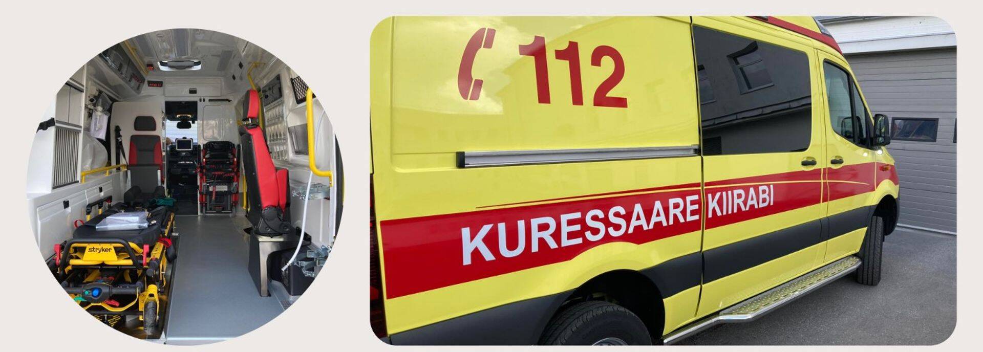 Fotol: Kuressaare haigla uus kiirabiauto.