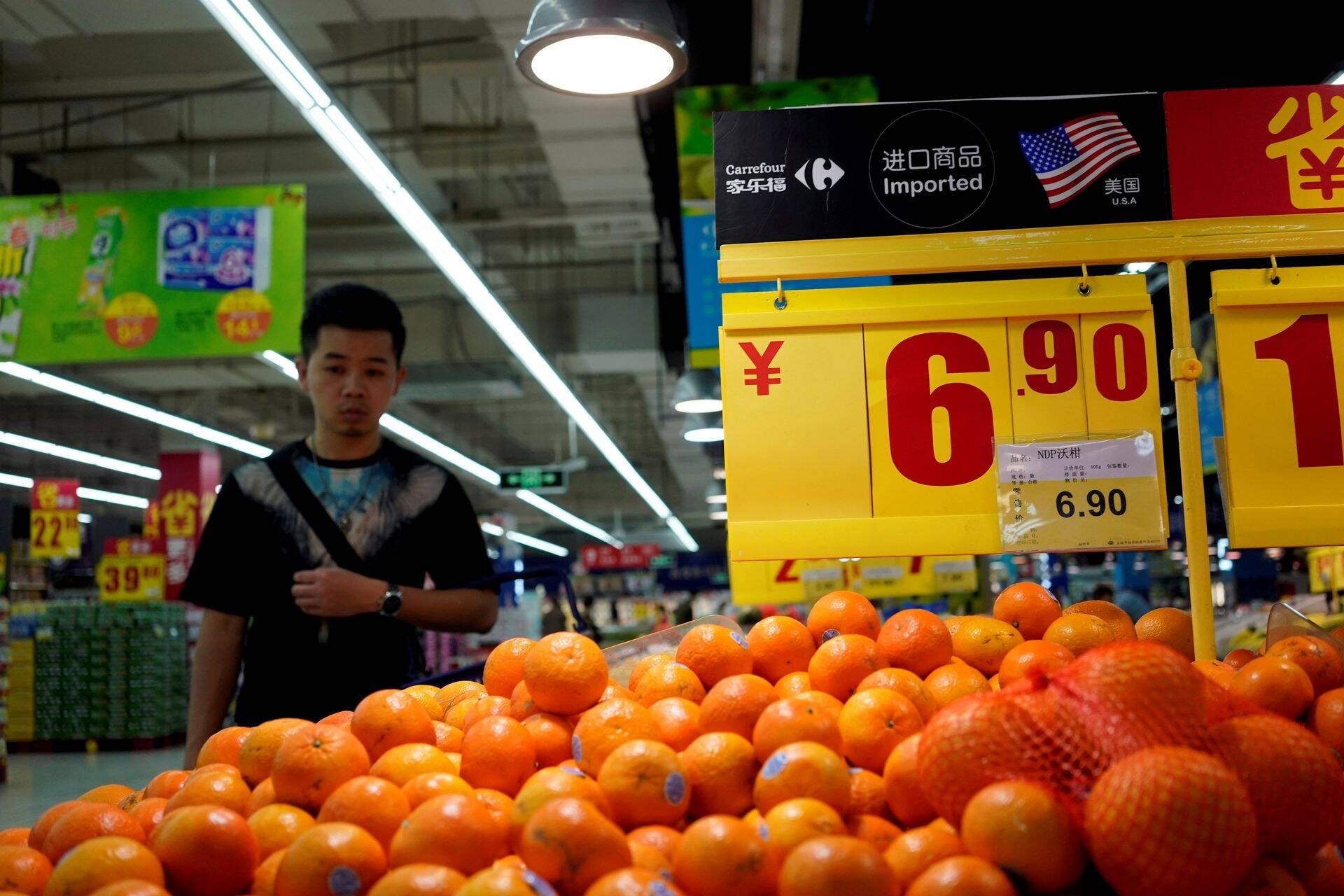 USA apelsinid Shanghai supermarketis